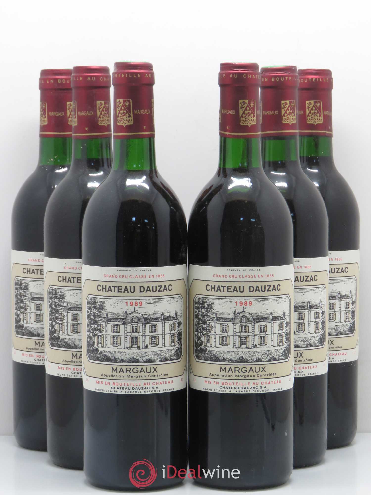 Château Dauzac 5ème Grand Cru Classé 1989 - Lot de 6 bouteilles - 0