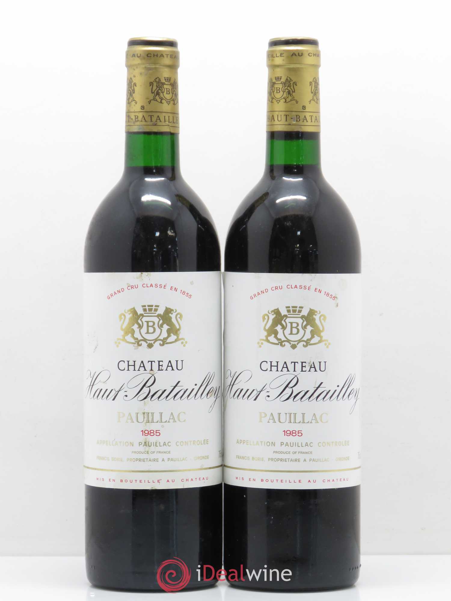 Château Haut Batailley 5ème Grand Cru Classé 1985 - Lot de 2 bouteilles - 0