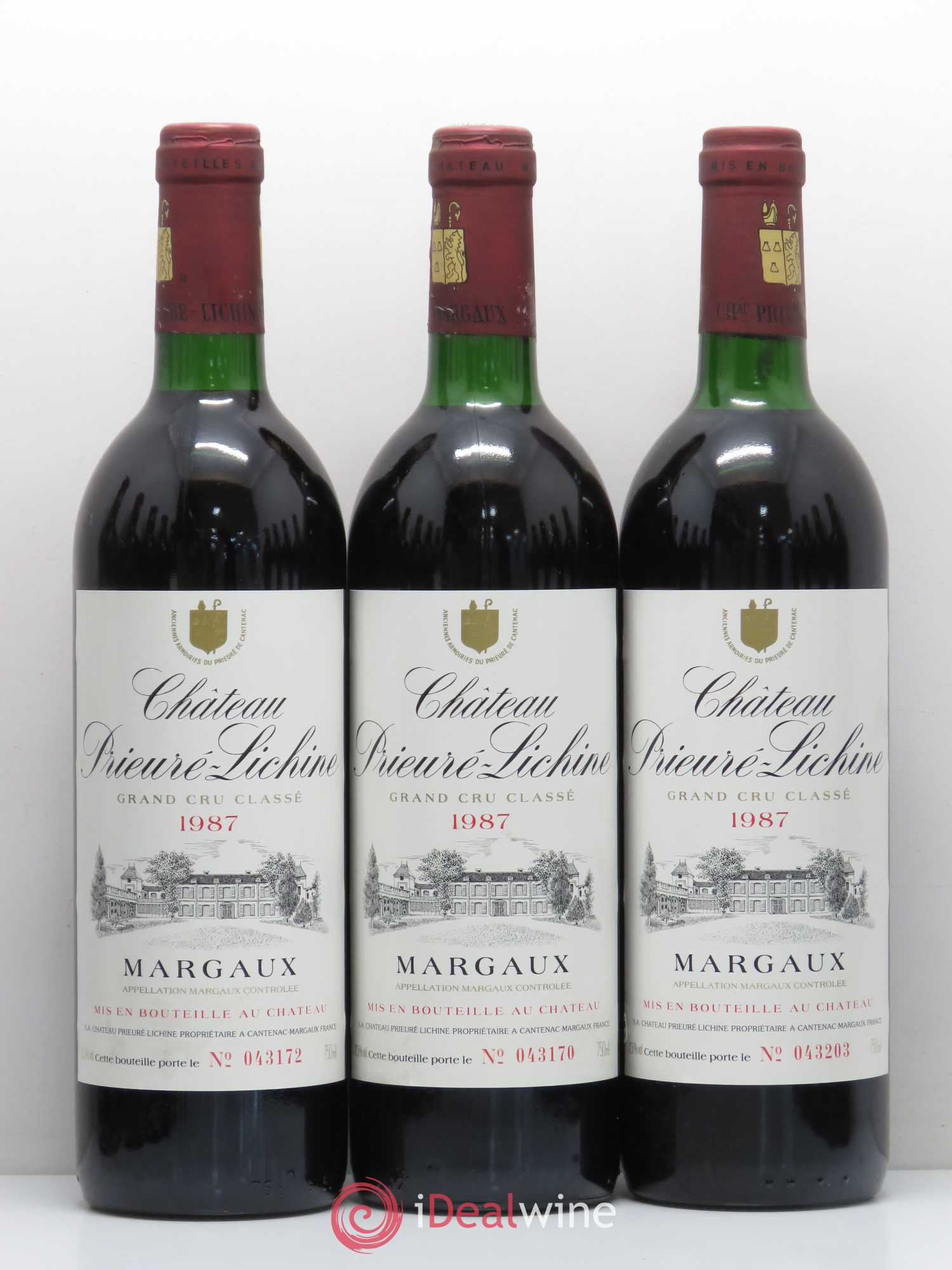 Château Prieuré Lichine 4ème Grand Cru Classé 1987 - Lot de 12 bouteilles - 1