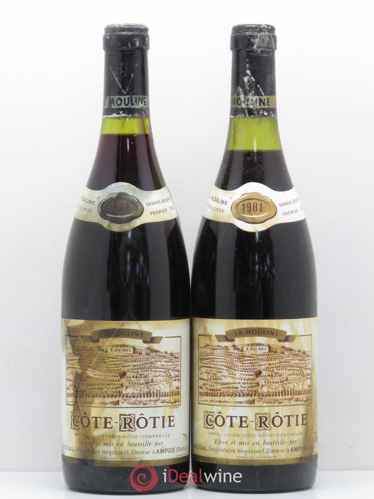 Côte-Rôtie La Mouline Guigal 1981 - Lot de 2 bouteilles - 0