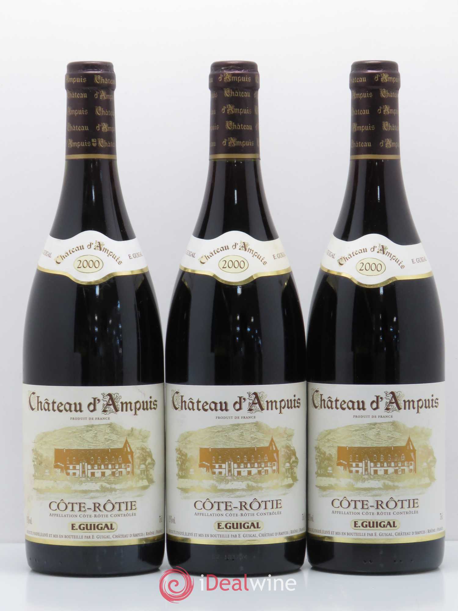 Côte-Rôtie Château d'Ampuis Guigal 2000 - Lot de 3 bouteilles - 0