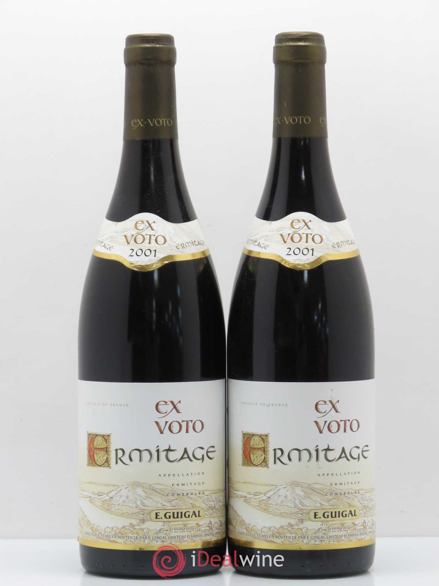 Ermitage Ex Voto Guigal 2001 - Lot de 2 bouteilles - 0