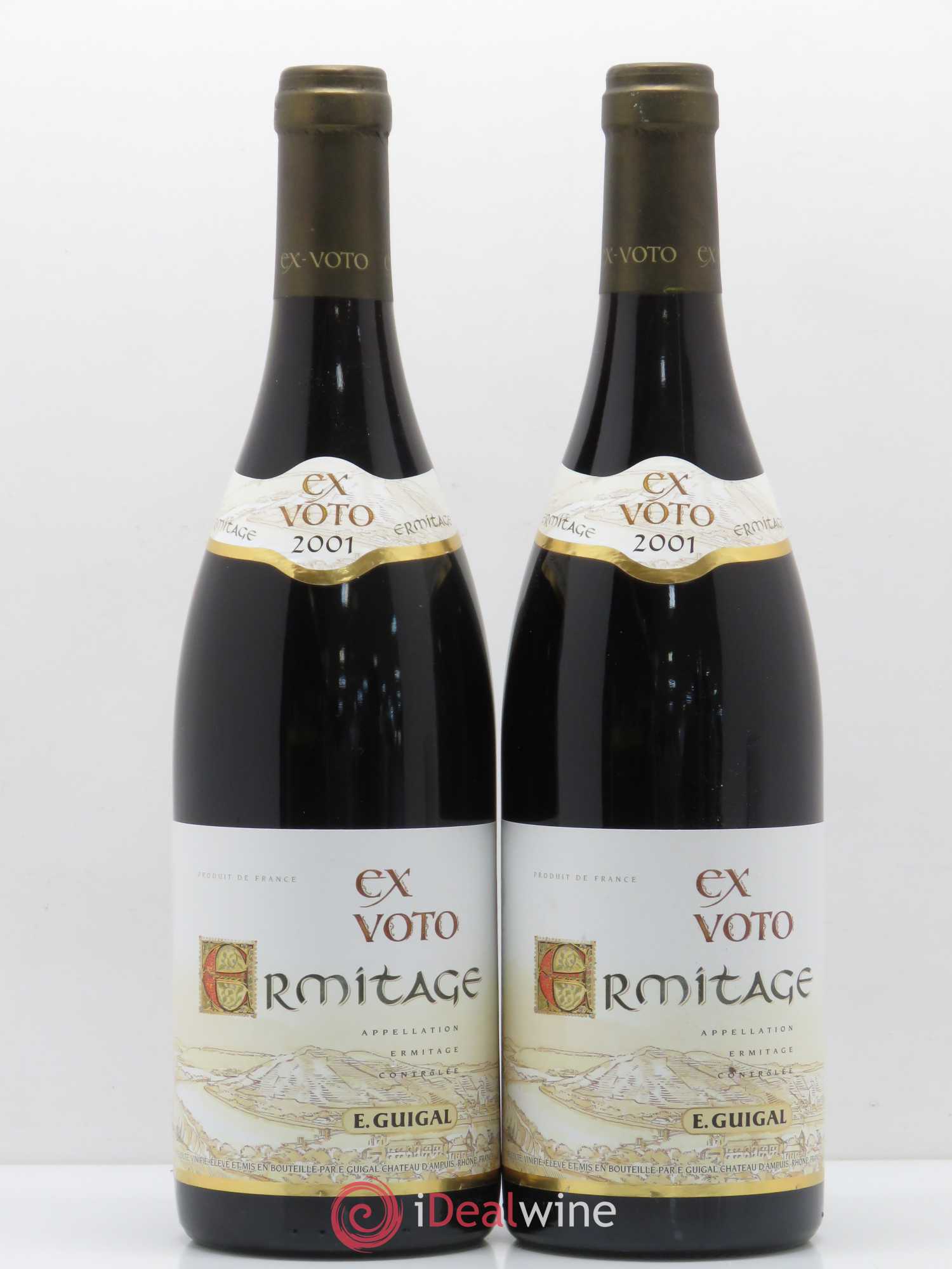Ermitage Ex Voto Guigal 2001 - Lot de 2 bouteilles - 0