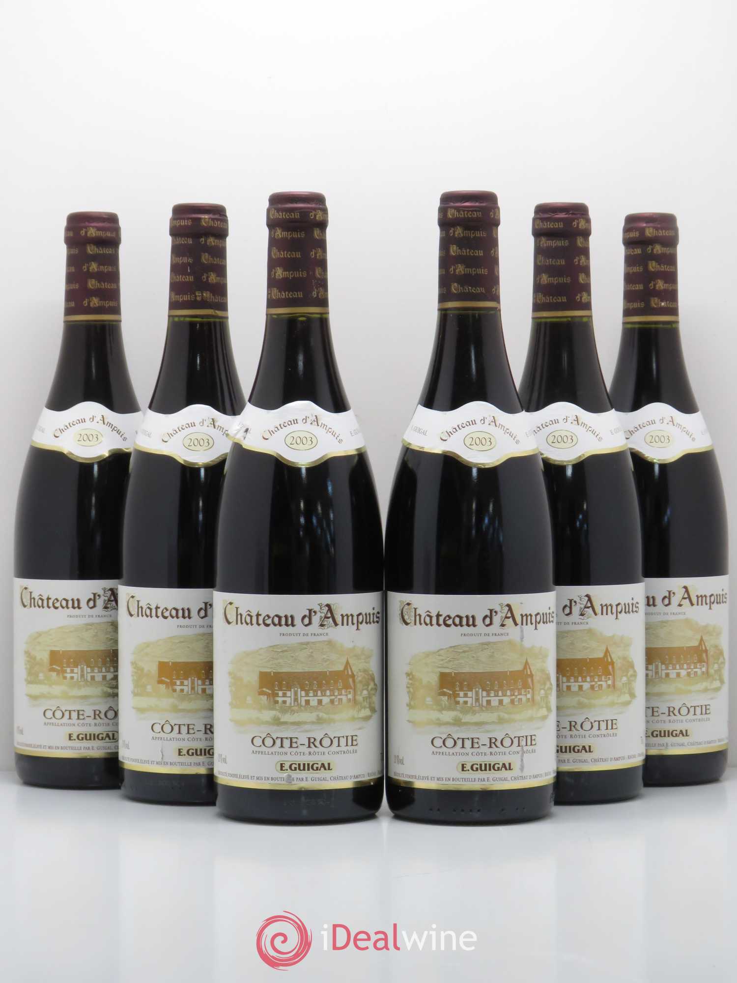 Côte-Rôtie Château d'Ampuis Guigal 2003 - Lot de 6 bouteilles - 0