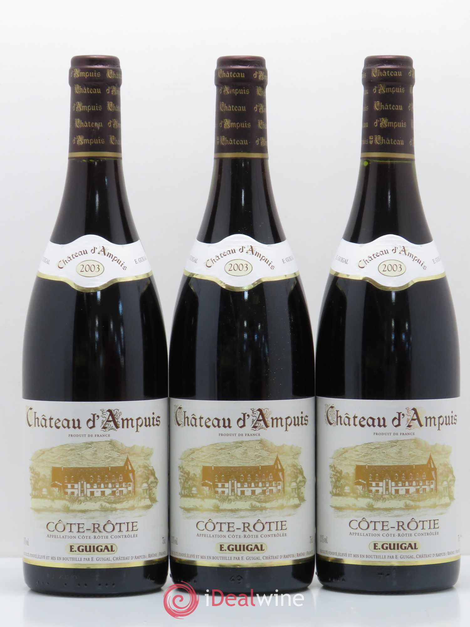 Côte-Rôtie Château d'Ampuis Guigal 2003 - Lot de 3 bouteilles - 0
