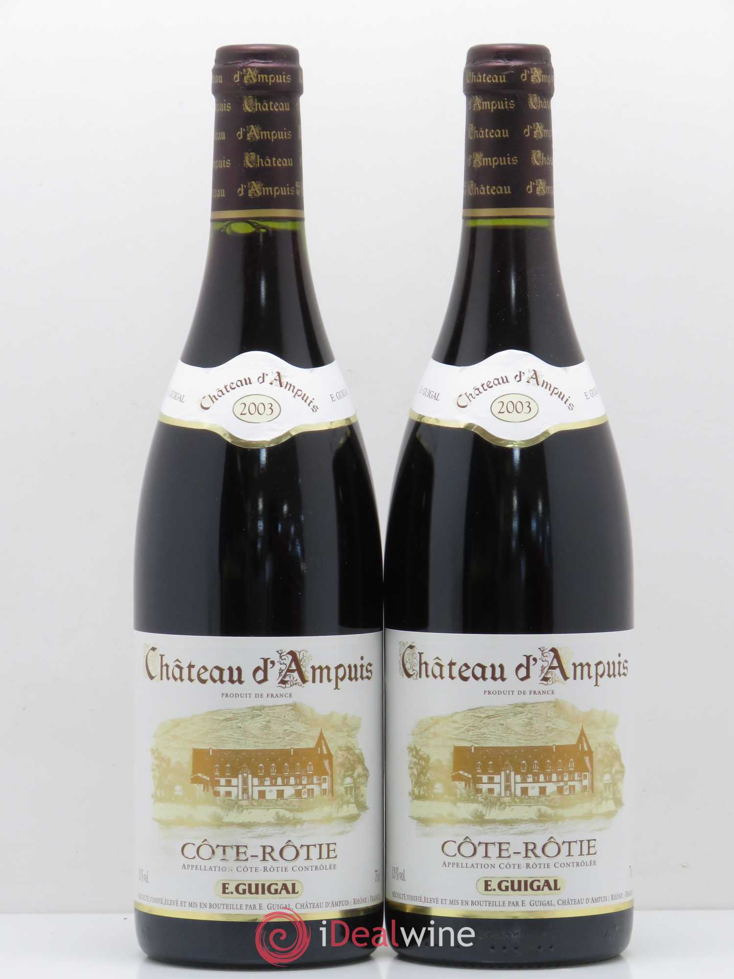 Côte-Rôtie Château d'Ampuis Guigal 2003 - Lot de 2 bouteilles - 0