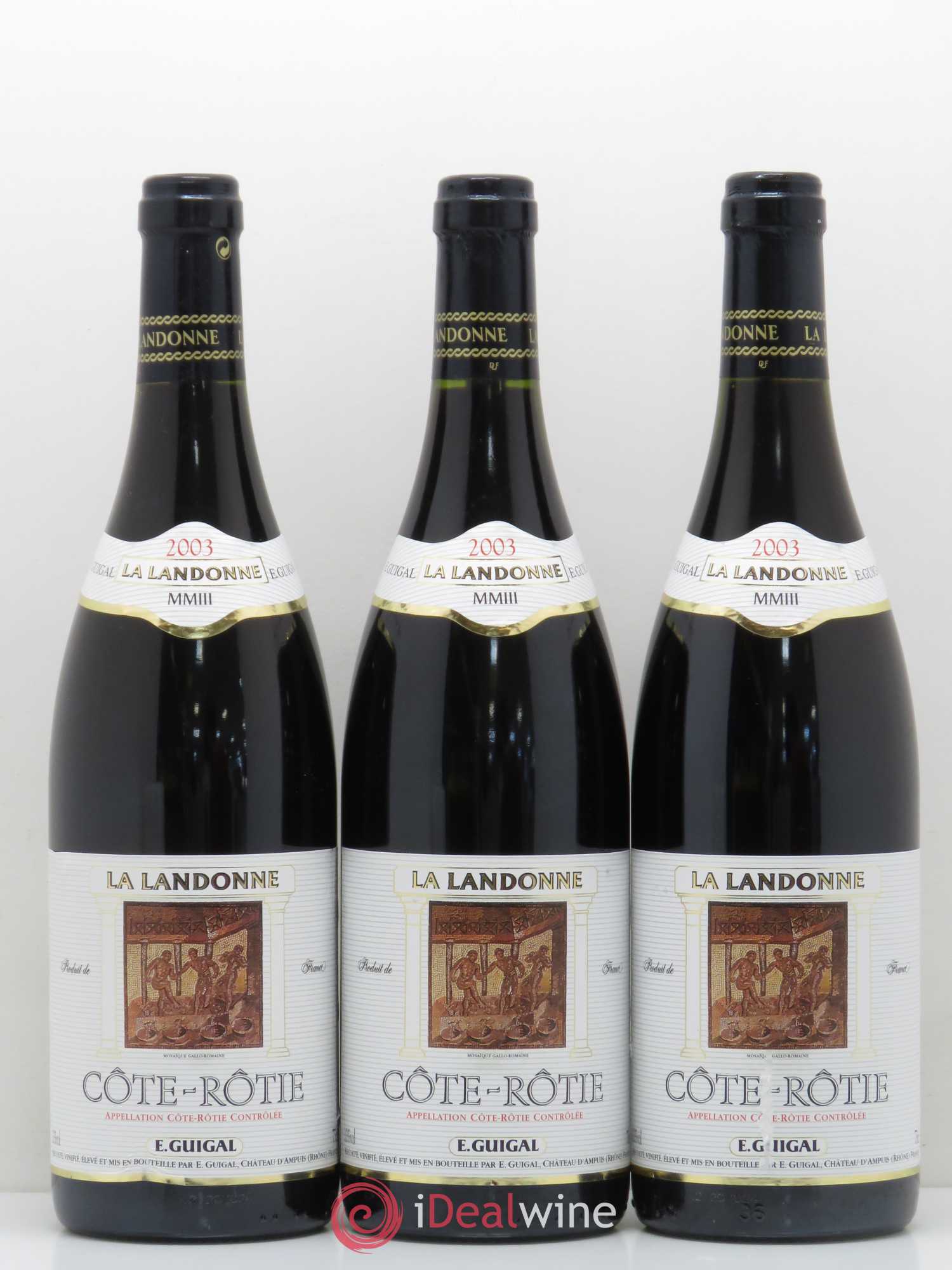 Côte-Rôtie La Landonne Guigal 2003 - Lot de 3 bouteilles - 0