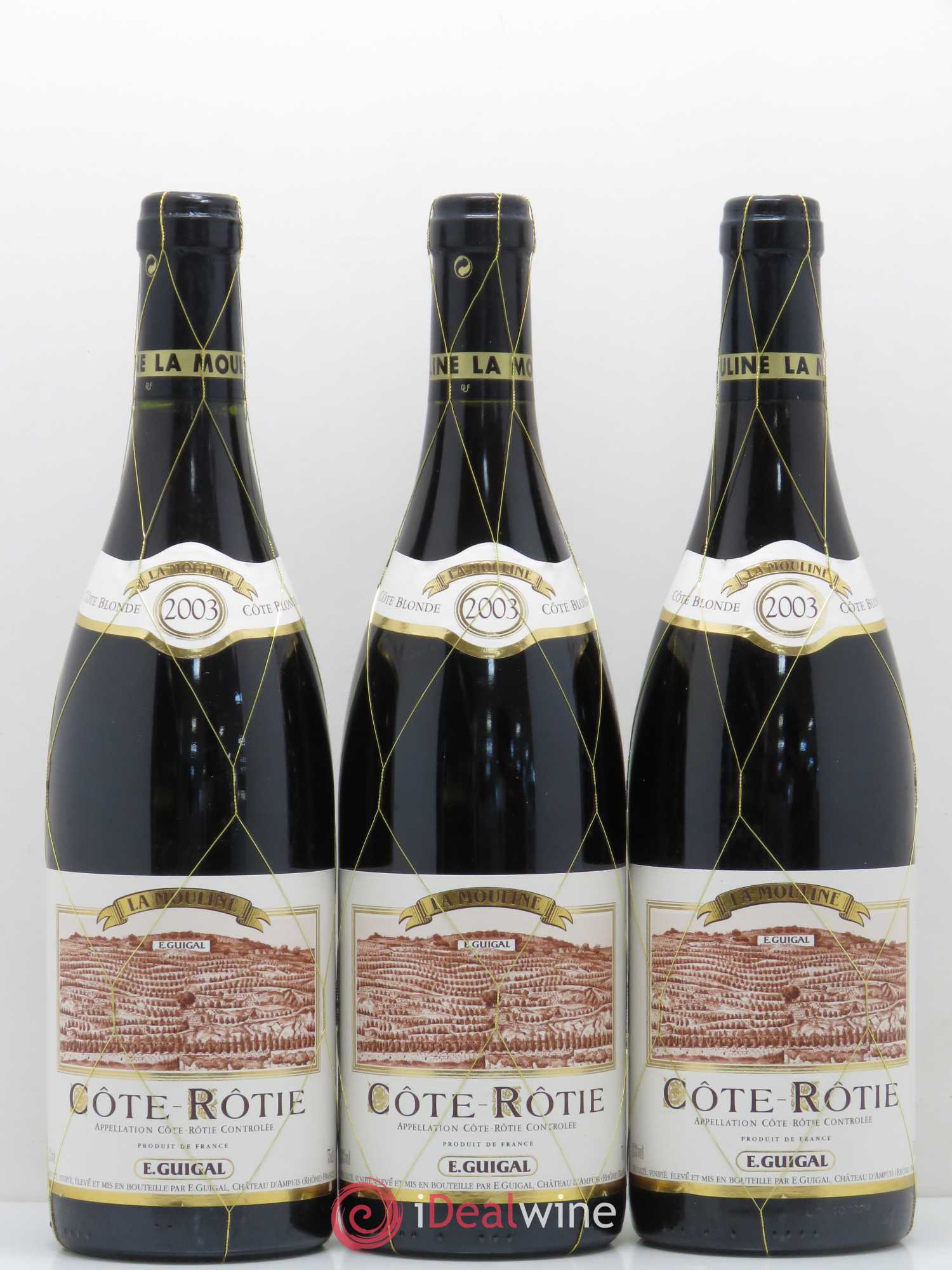 Côte-Rôtie La Mouline Guigal 2003 - Lot de 3 bouteilles - 0