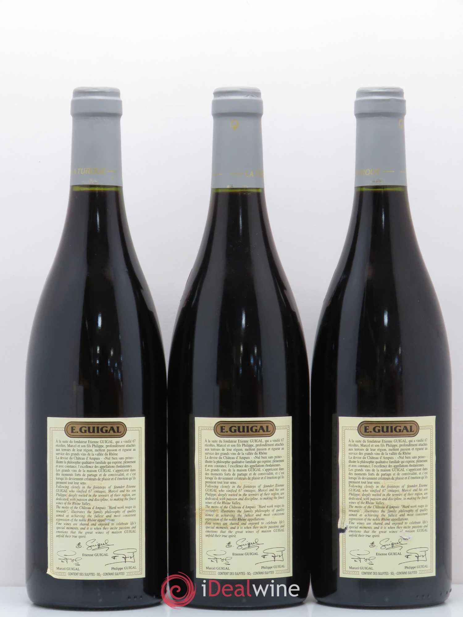Côte-Rôtie La Turque Guigal 2003 - Lot de 3 bouteilles - 1