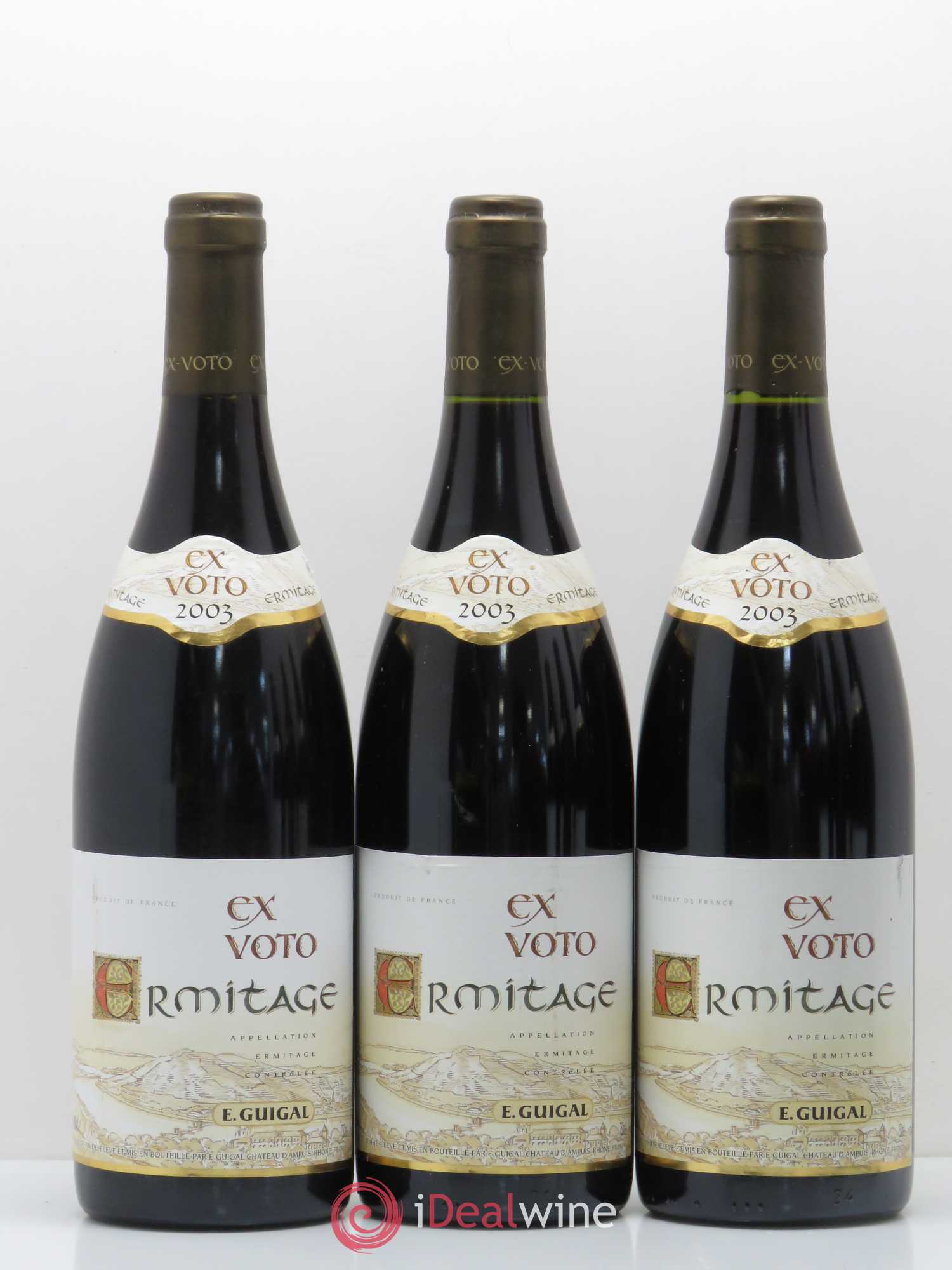 Ermitage Ex Voto Guigal 2003 - Lot de 6 bouteilles - 1