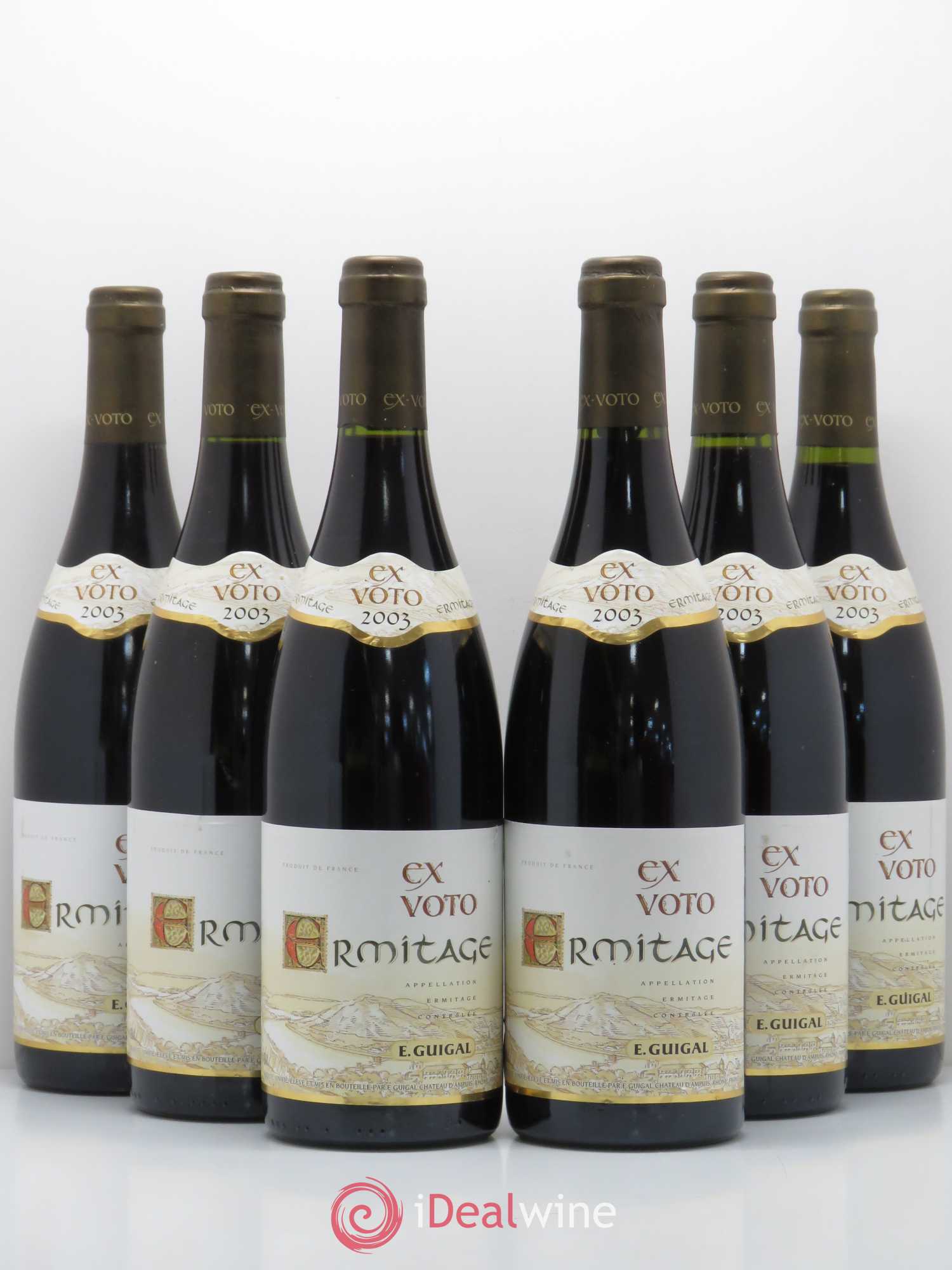 Ermitage Ex Voto Guigal 2003 - Lot de 6 bouteilles - 0