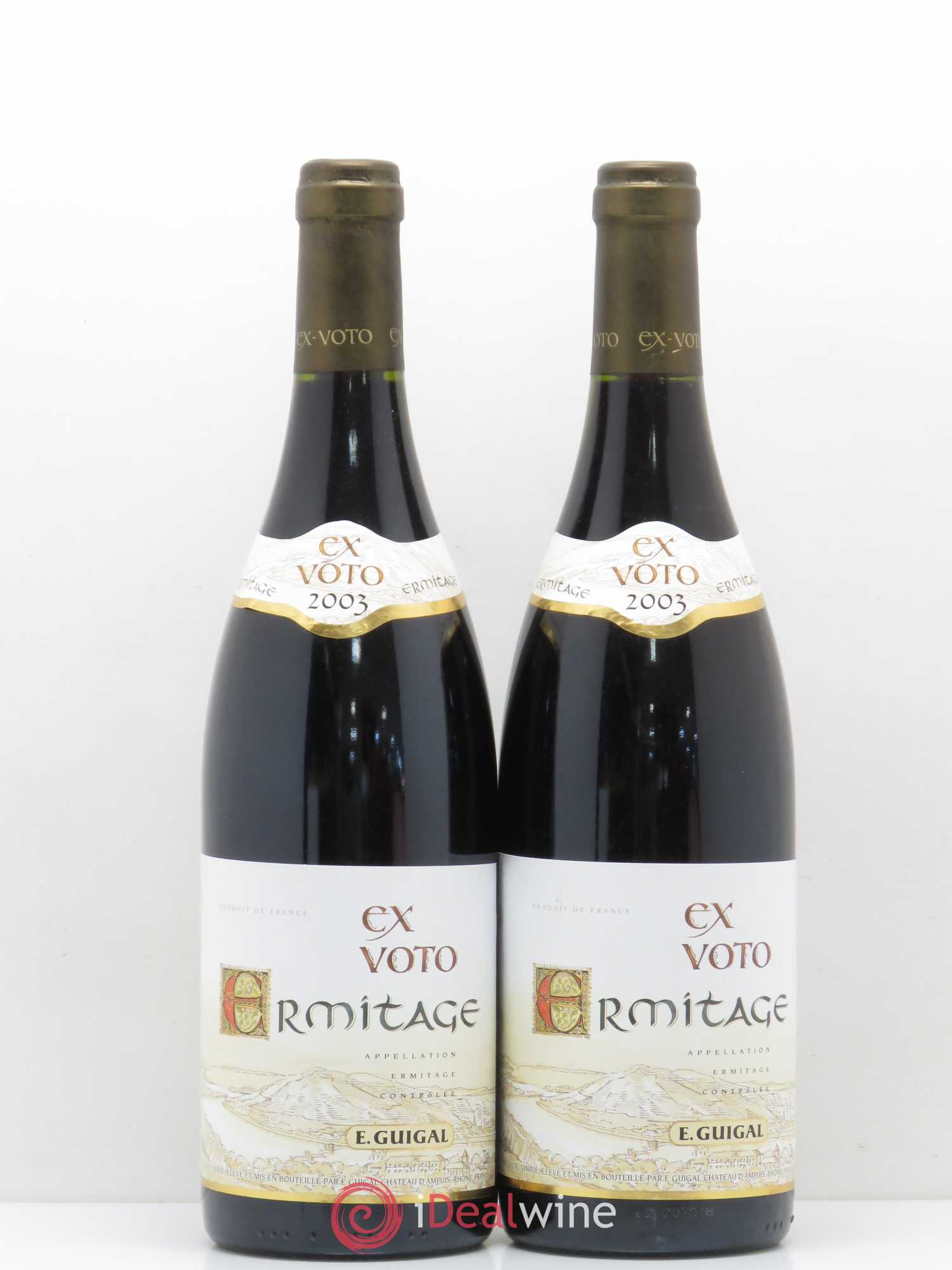 Ermitage Ex Voto Guigal 2003 - Lot de 2 bouteilles - 0