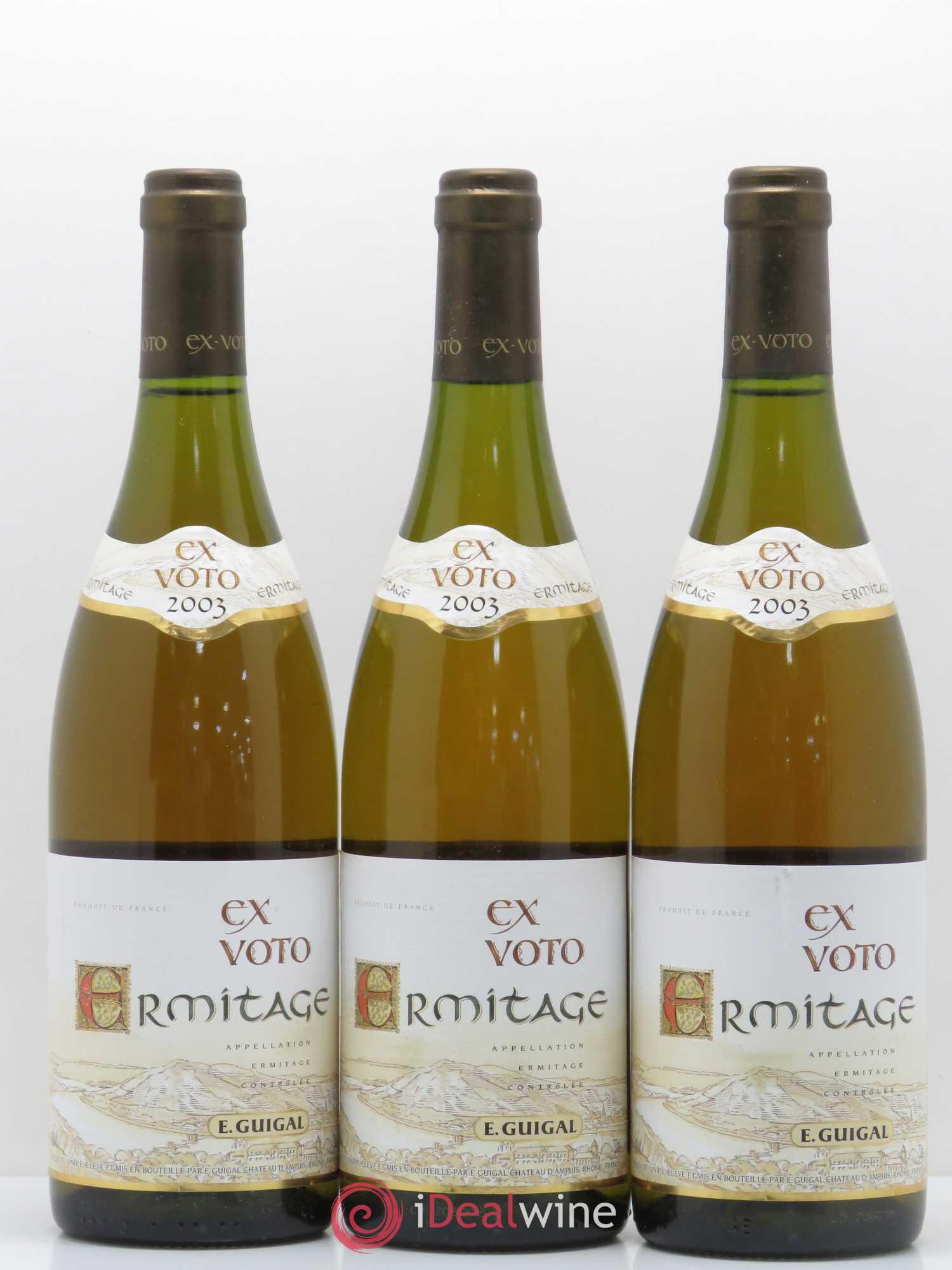 Ermitage Ex Voto Guigal 2003 - Lot de 3 bouteilles - 0