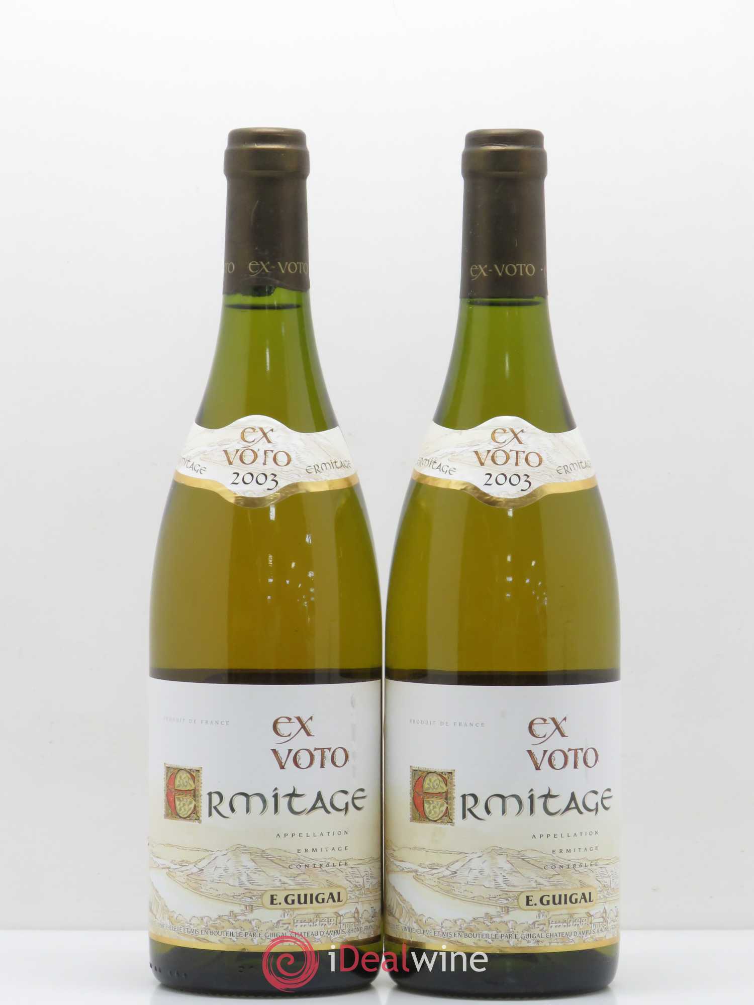Ermitage Ex Voto Guigal 2003 - Lot de 2 bouteilles - 0