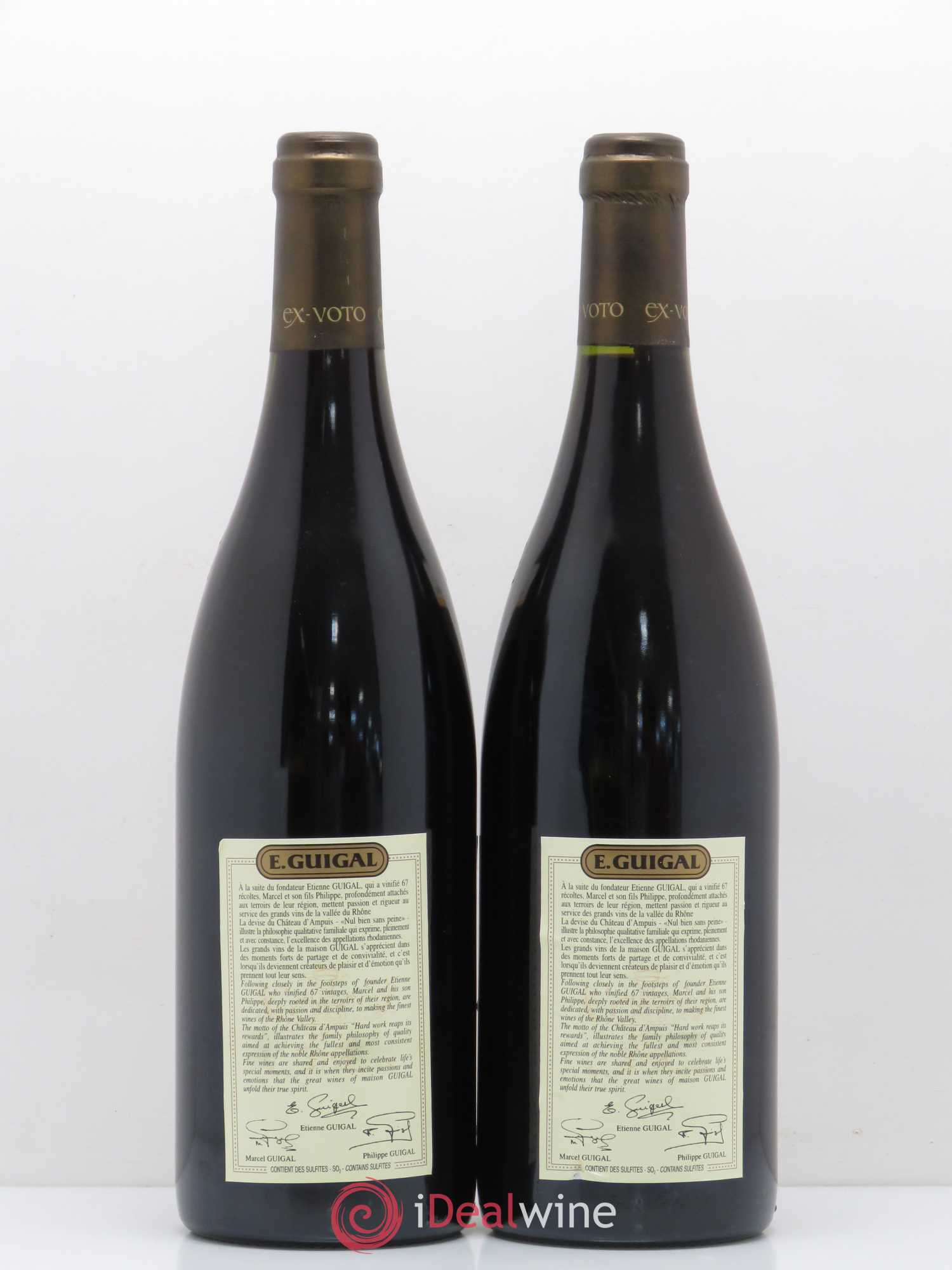 Ermitage Ex Voto Guigal 2003 - Lot de 2 bouteilles - 1