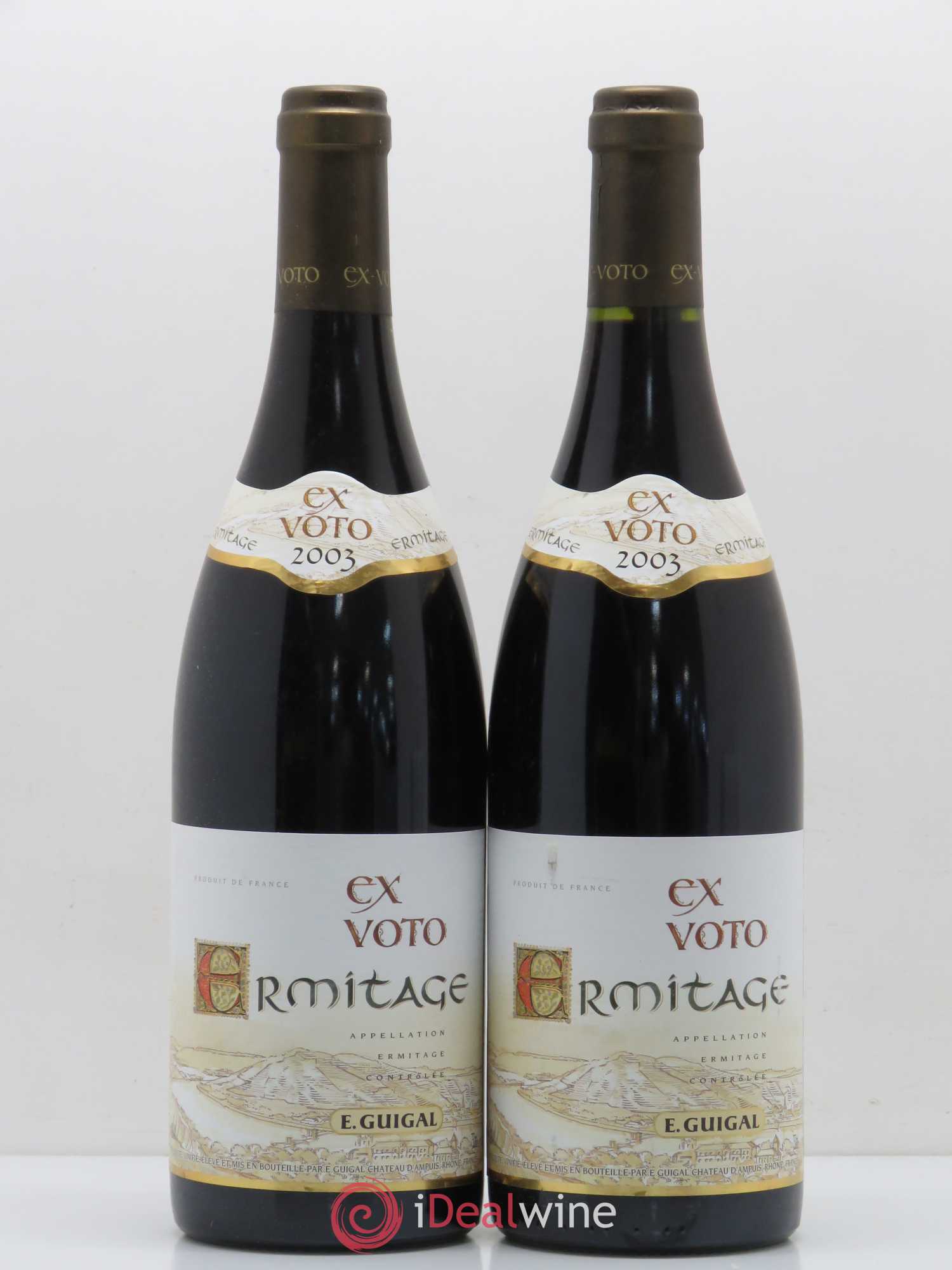 Ermitage Ex Voto Guigal 2003 - Lot de 2 bouteilles - 0