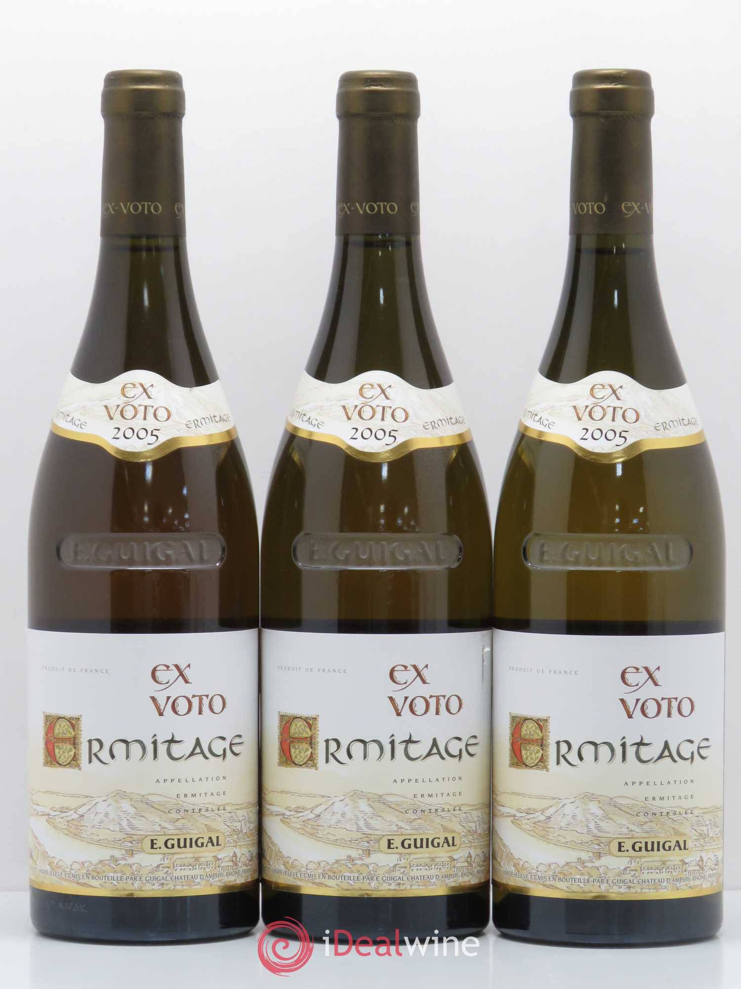 Ermitage Ex Voto Guigal 2005 - Lot de 3 bouteilles - 0