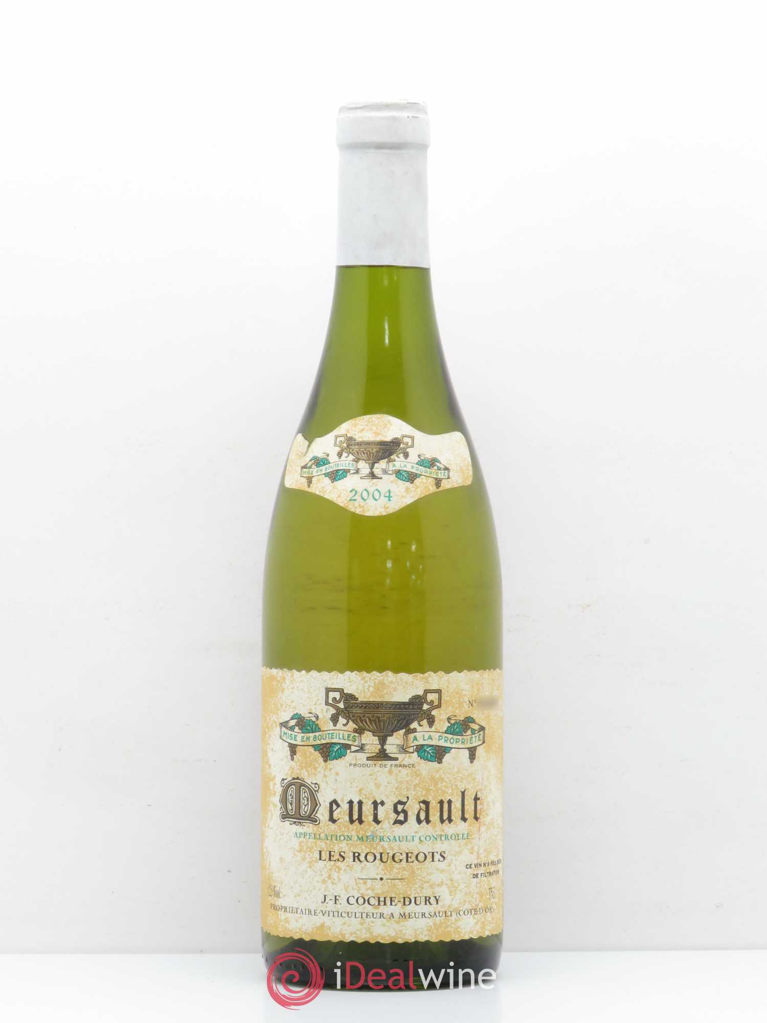 Meursault Les Rougeots Coche Dury (Domaine) 2004 - Lot de 1 bouteille - 0