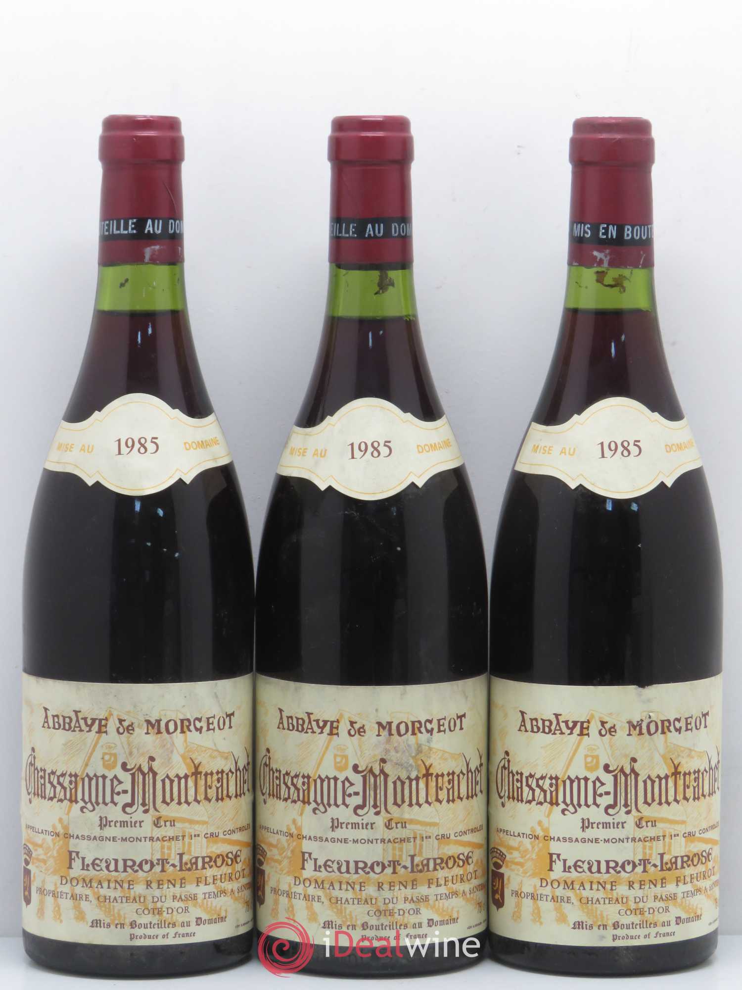 Chassagne-Montrachet 1er Cru Abbaye de Morgeot Fleurot Larose 1985 - Lotto di 6 bottiglie - 1