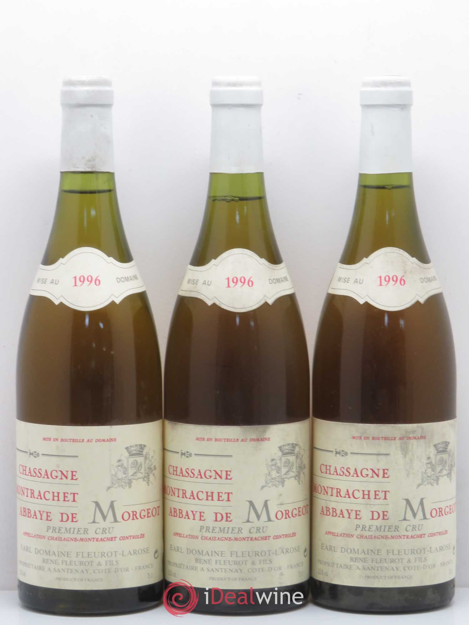 Chassagne-Montrachet 1er Cru Abbaye de Morgeot Fleurot Larose 1996 - Lotto di 6 bottiglie - 1