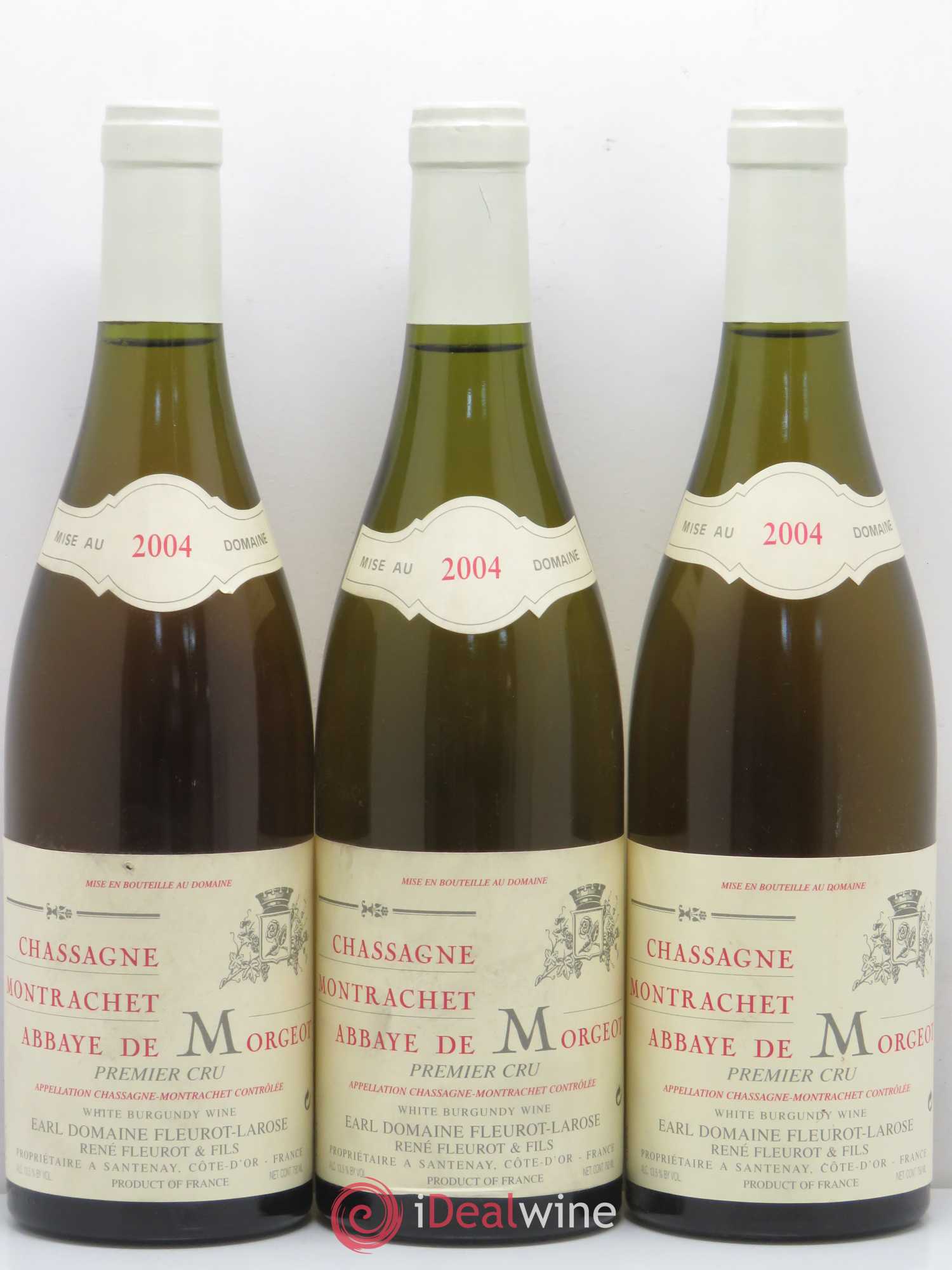 Chassagne-Montrachet 1er Cru Abbaye de Morgeot Fleurot Larose 2004 - Lotto di 6 bottiglie - 1