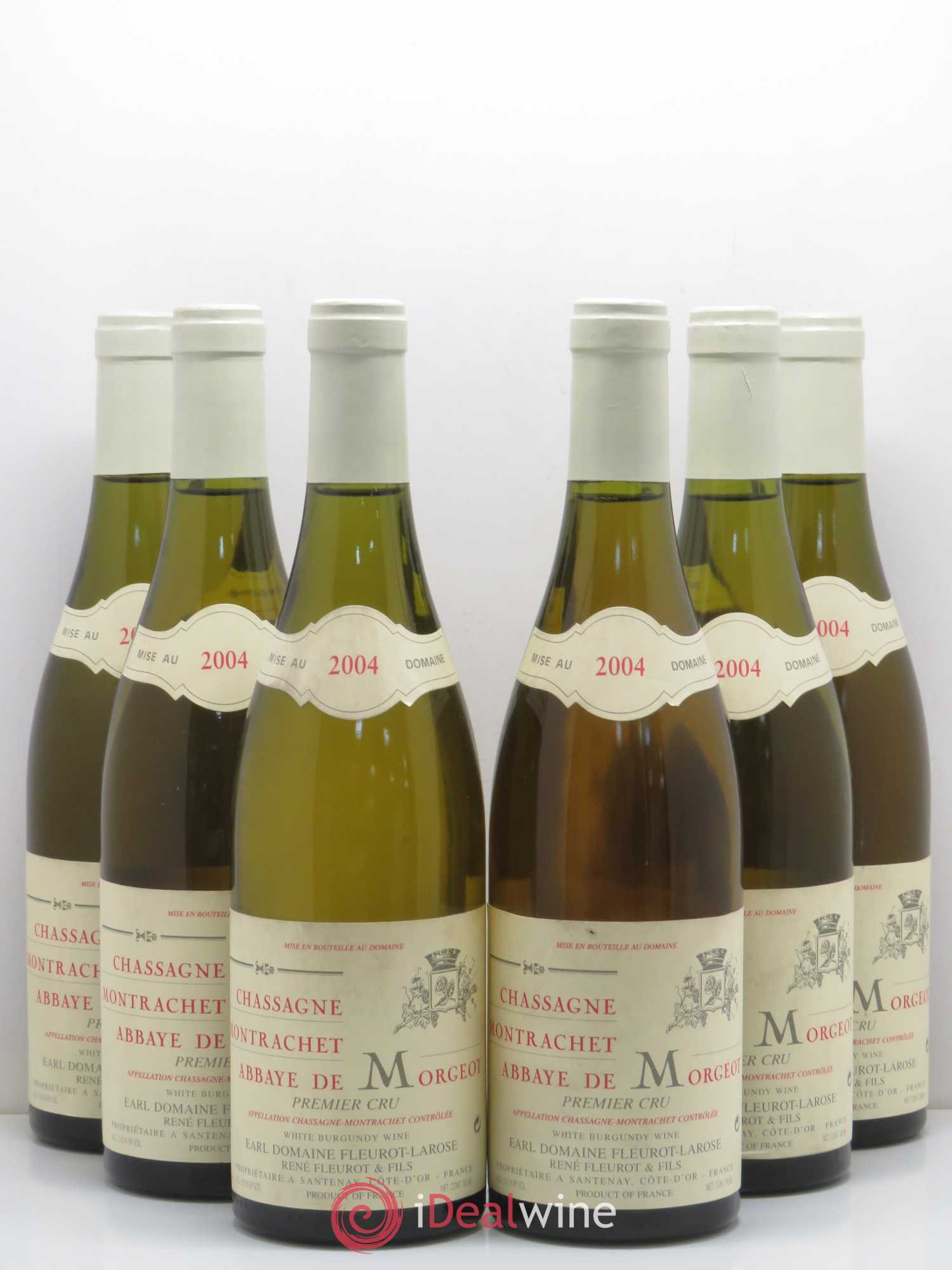 Chassagne-Montrachet 1er Cru Abbaye de Morgeot Fleurot Larose 2004 - Lotto di 6 bottiglie - 0