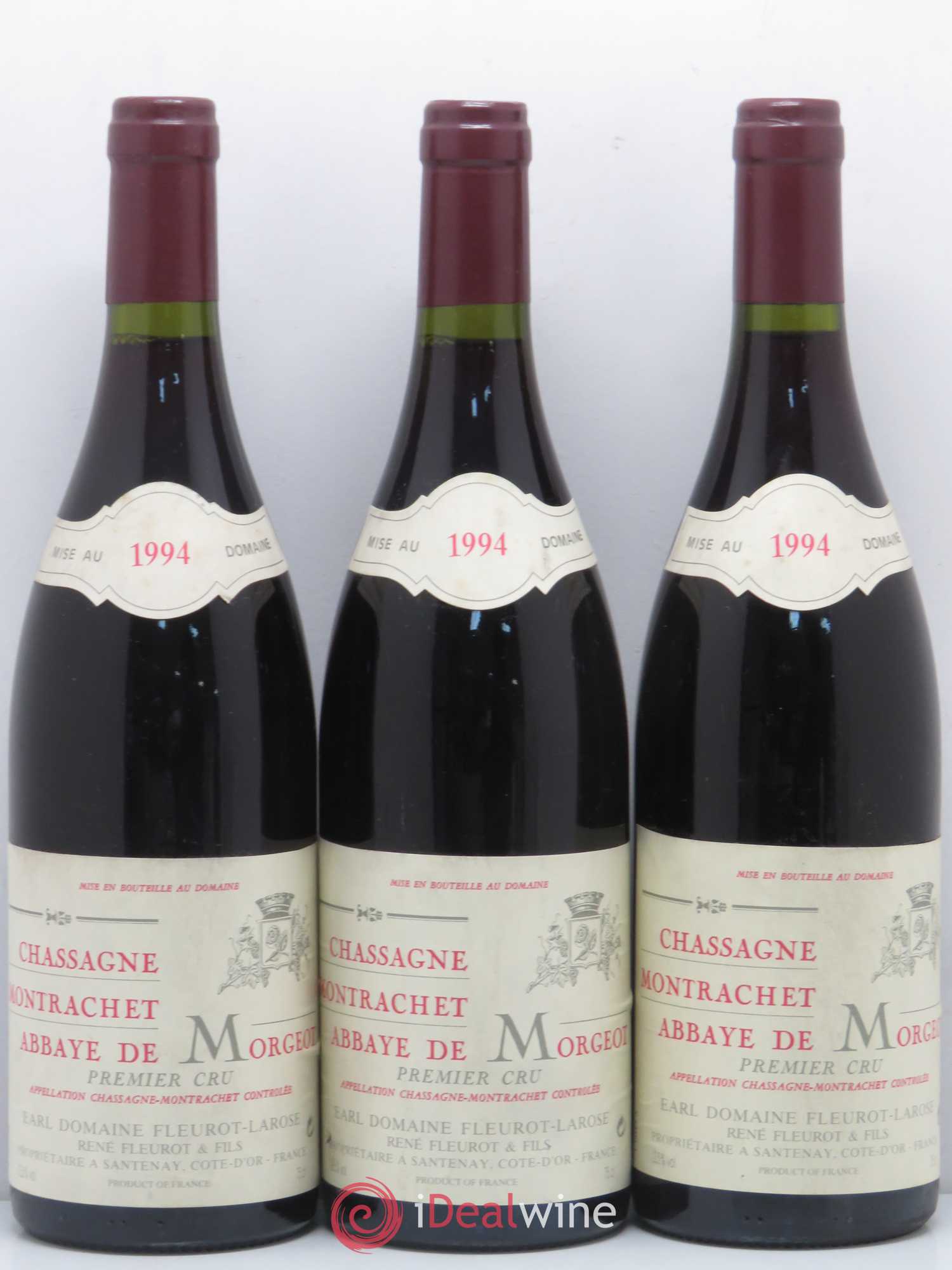 Chassagne-Montrachet 1er Cru Abbaye de Morgeot Fleurot Larose 1994 - Lotto di 6 bottiglie - 1