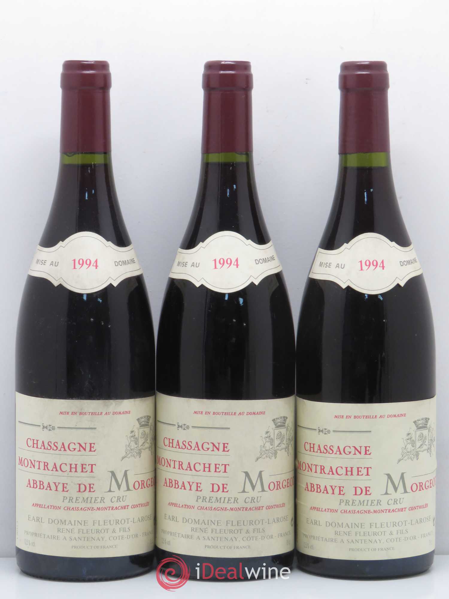 Chassagne-Montrachet 1er Cru Abbaye de Morgeot Fleurot Larose 1994 - Lotto di 6 bottiglie - 2