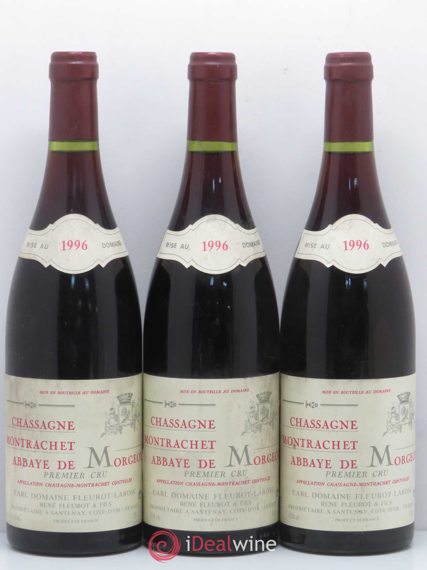 Chassagne-Montrachet 1er Cru Abbaye de Morgeot Fleurot Larose 1996 - Lotto di 6 bottiglie - 2