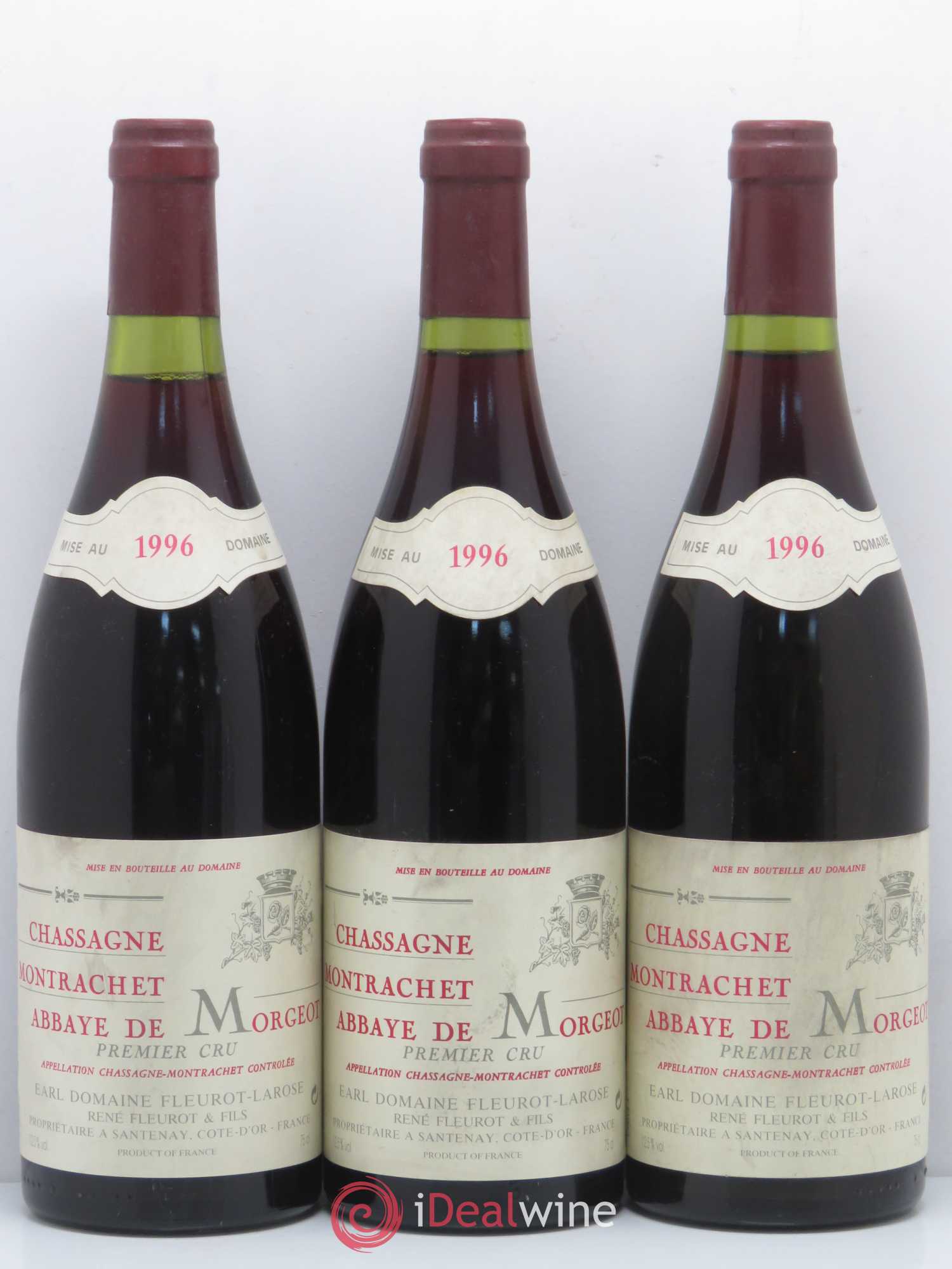 Chassagne-Montrachet 1er Cru Abbaye de Morgeot Fleurot Larose 1996 - Lotto di 6 bottiglie - 1