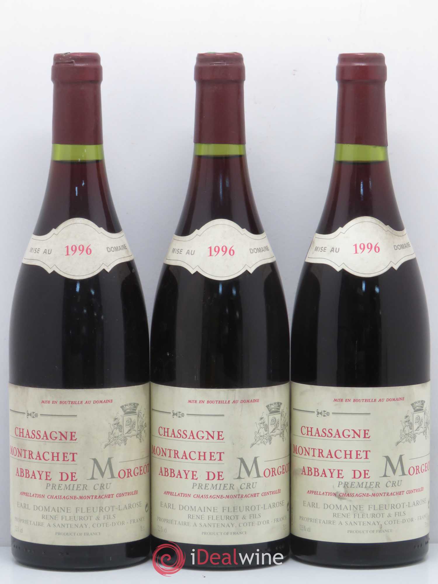 Chassagne-Montrachet 1er Cru Abbaye de Morgeot Fleurot Larose 1996 - Lotto di 6 bottiglie - 2