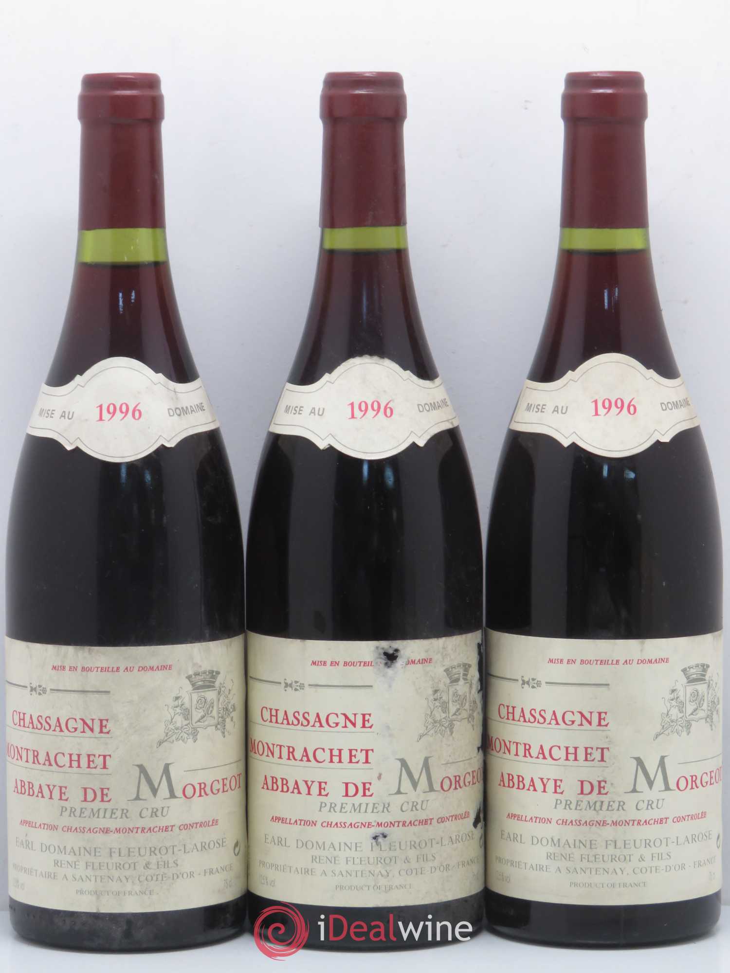 Chassagne-Montrachet 1er Cru Abbaye de Morgeot Fleurot Larose 1996 - Lotto di 6 bottiglie - 1