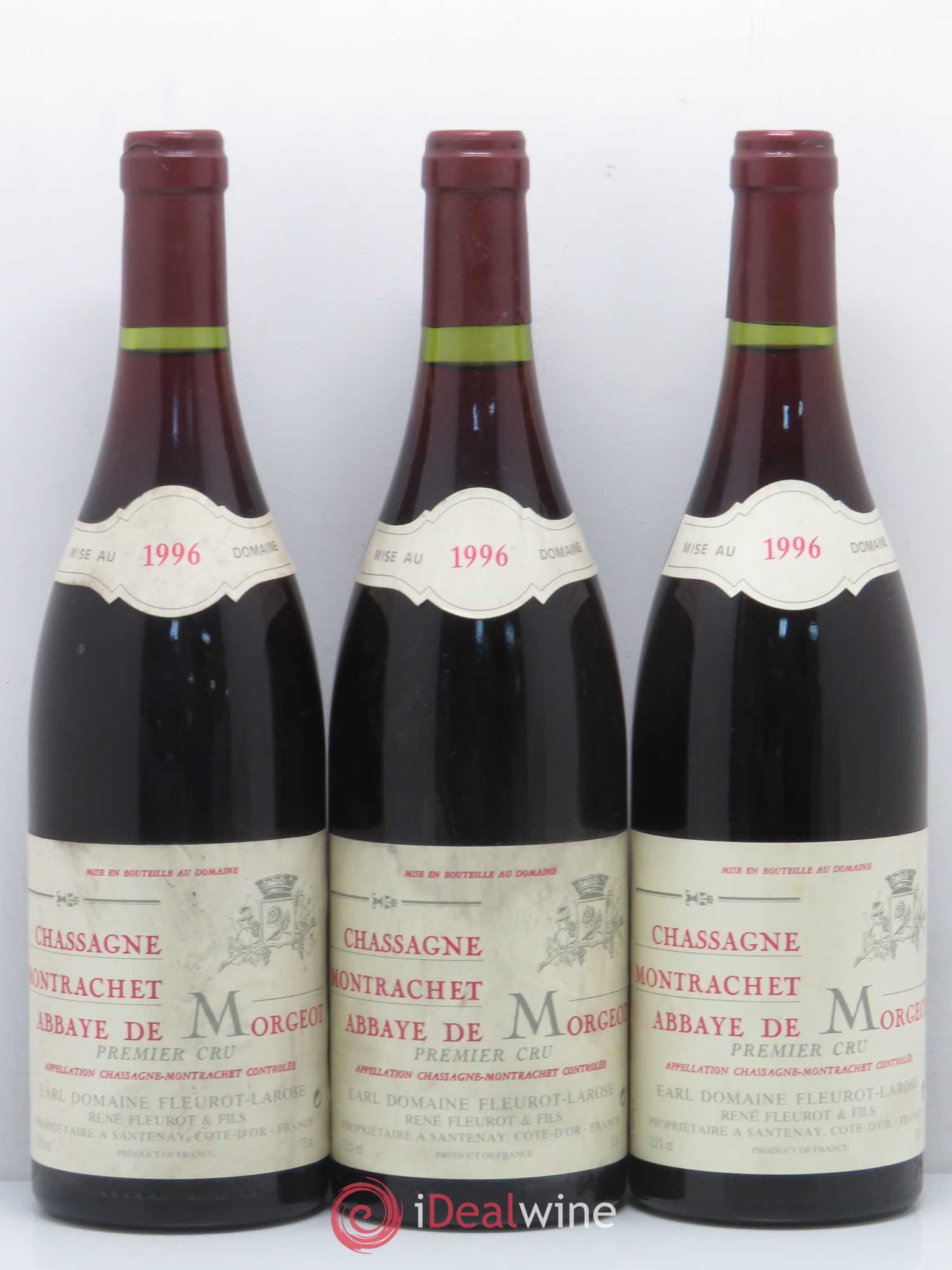Chassagne-Montrachet 1er Cru Abbaye de Morgeot Fleurot Larose 1996 - Lotto di 6 bottiglie - 2
