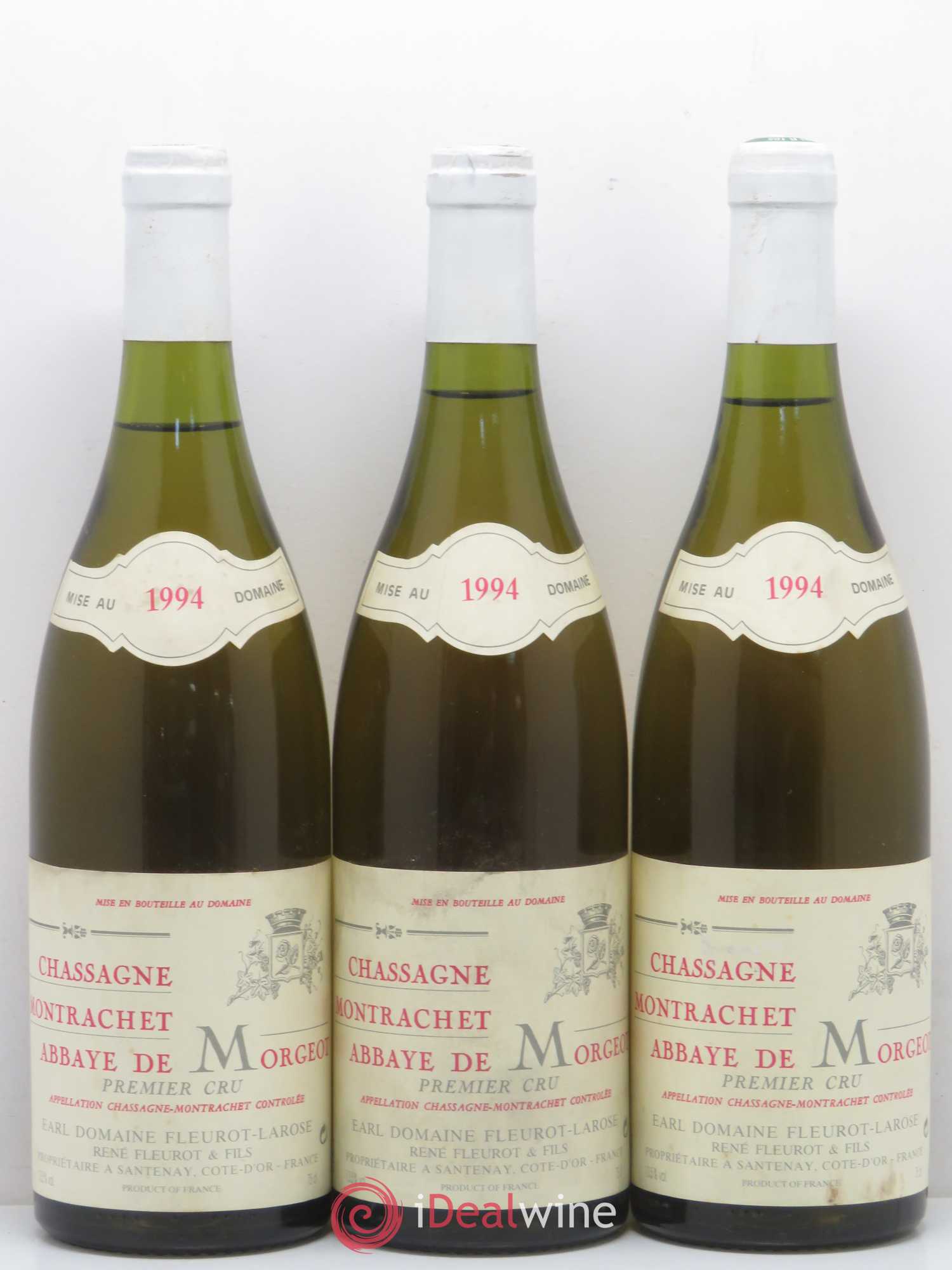 Chassagne-Montrachet 1er Cru Abbaye de Morgeot Fleurot Larose 1994 - Lotto di 6 bottiglie - 1