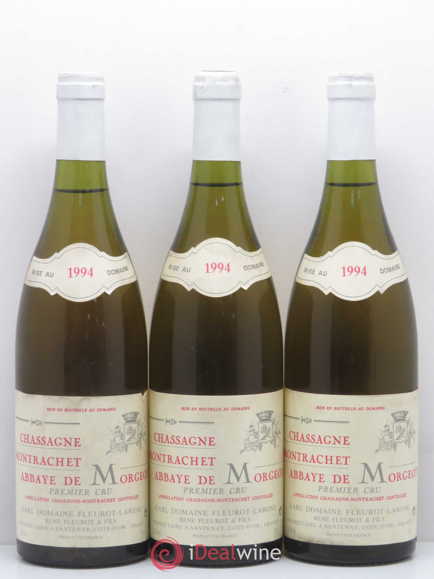 Chassagne-Montrachet 1er Cru Abbaye de Morgeot Fleurot Larose 1994 - Lotto di 6 bottiglie - 2