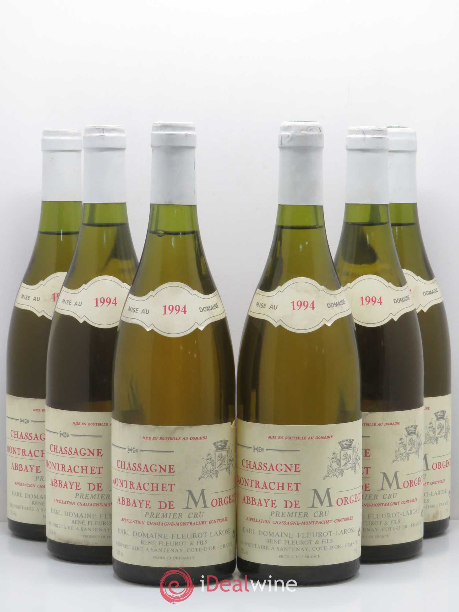 Chassagne-Montrachet 1er Cru Abbaye de Morgeot Fleurot Larose 1994 - Lotto di 6 bottiglie - 0