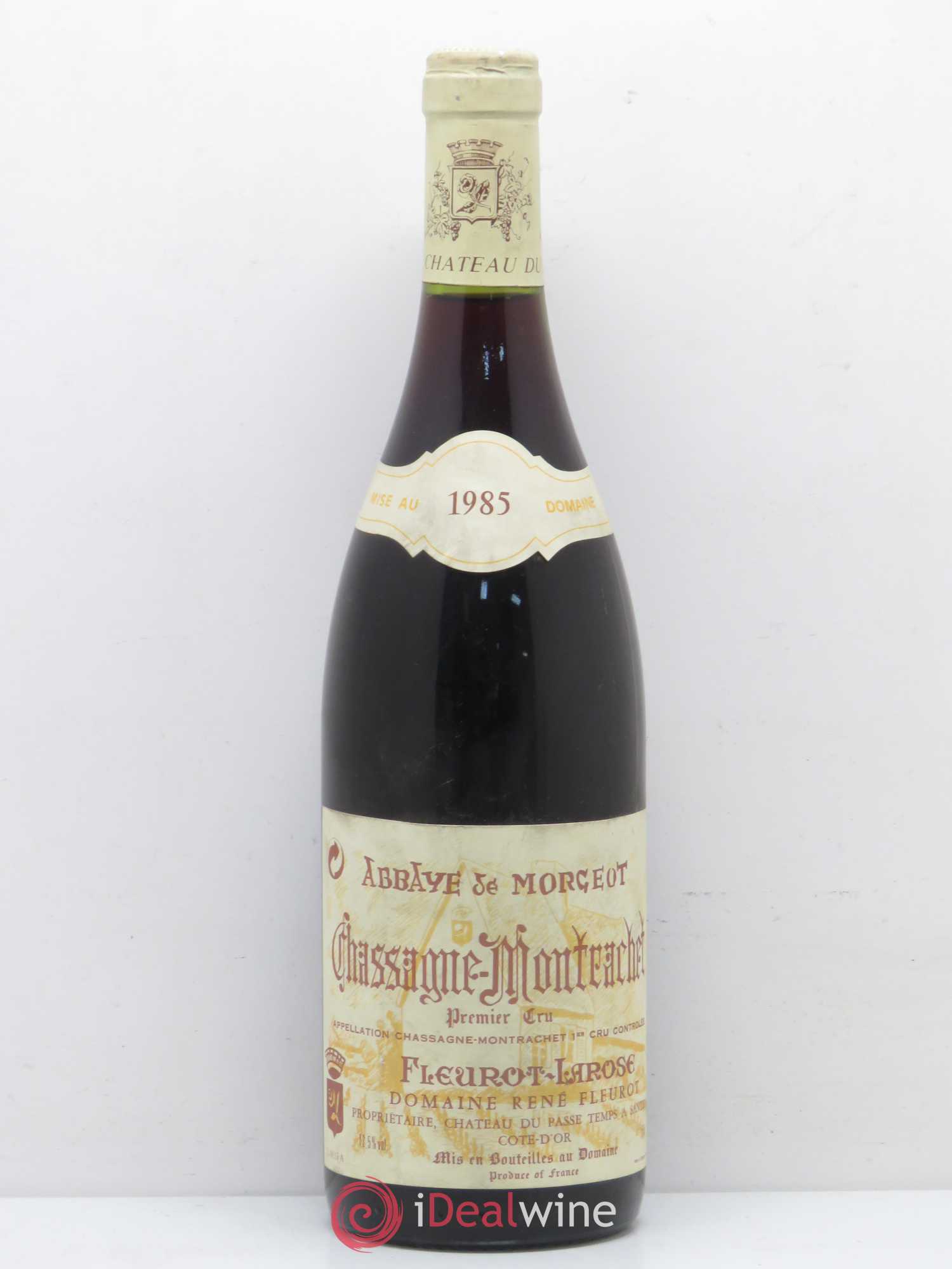 Chassagne-Montrachet 1er Cru Abbaye de Morgeot Fleurot Larose 1985 - Posten von 1 Flasche - 0