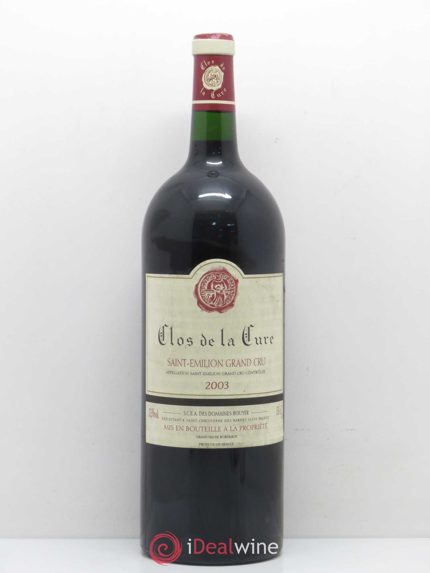 Saint-Émilion Clos de La Cure 2003 - Posten von 1 Magnum - 0