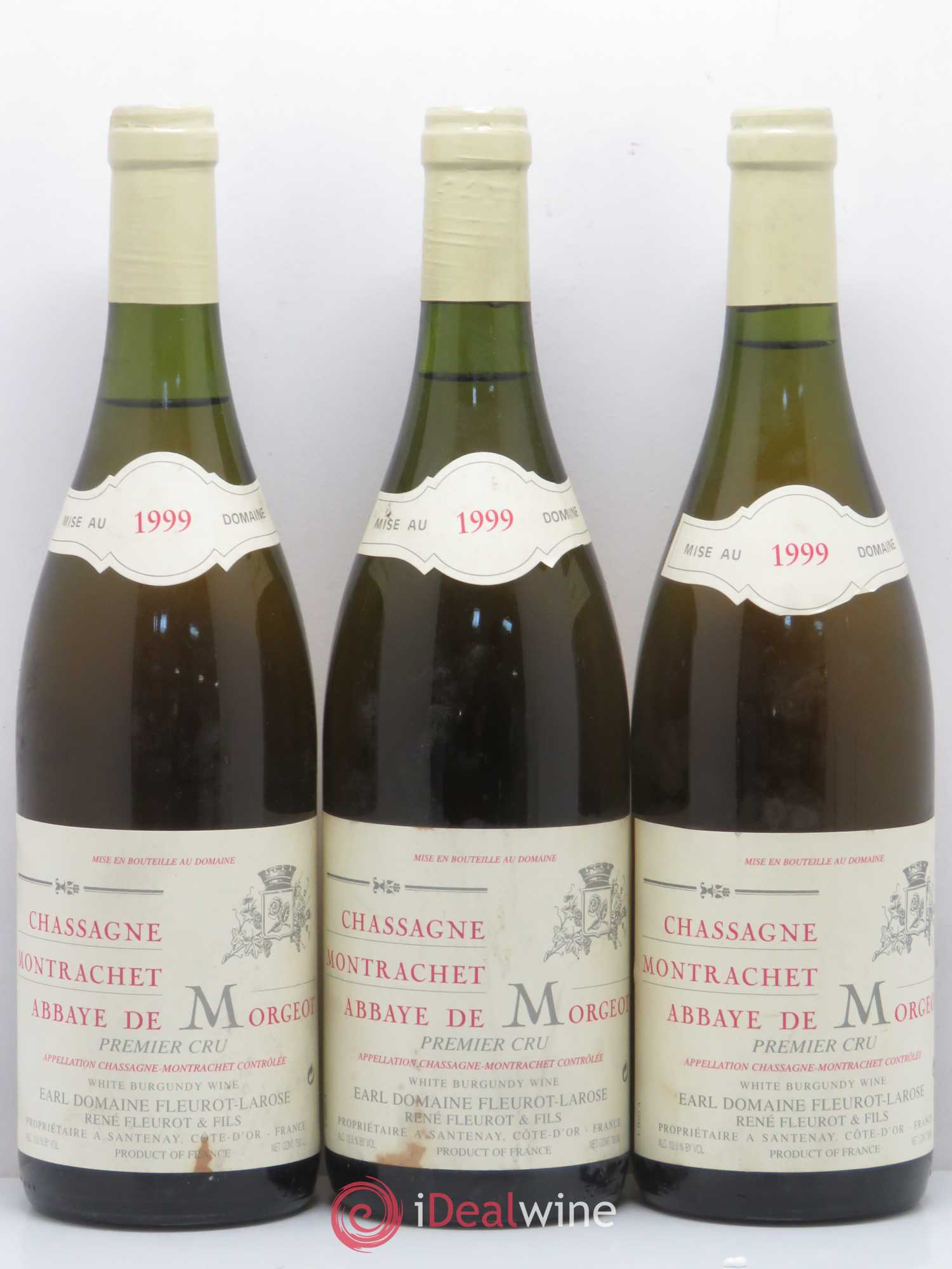 Chassagne-Montrachet 1er Cru Abbaye de Morgeot Fleurot Larose 1999 - Lotto di 6 bottiglie - 1