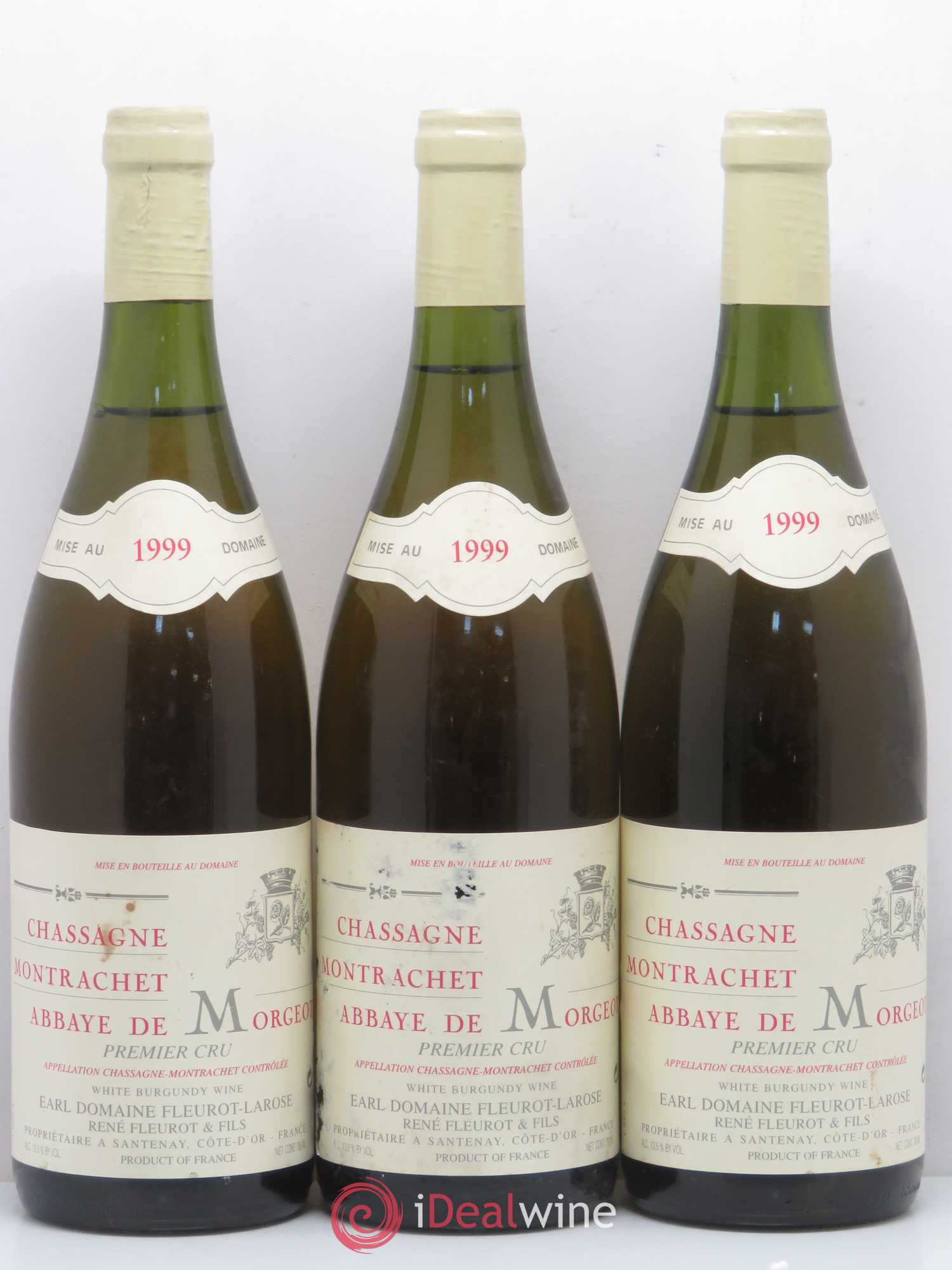 Chassagne-Montrachet 1er Cru Abbaye de Morgeot Fleurot Larose 1999 - Lotto di 6 bottiglie - 2