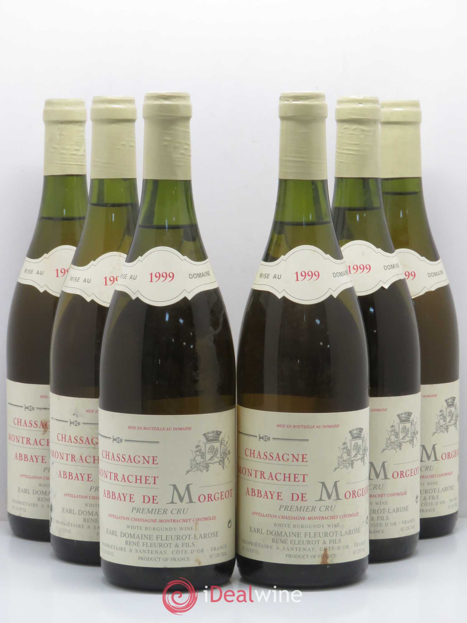 Chassagne-Montrachet 1er Cru Abbaye de Morgeot Fleurot Larose 1999 - Lotto di 6 bottiglie - 0