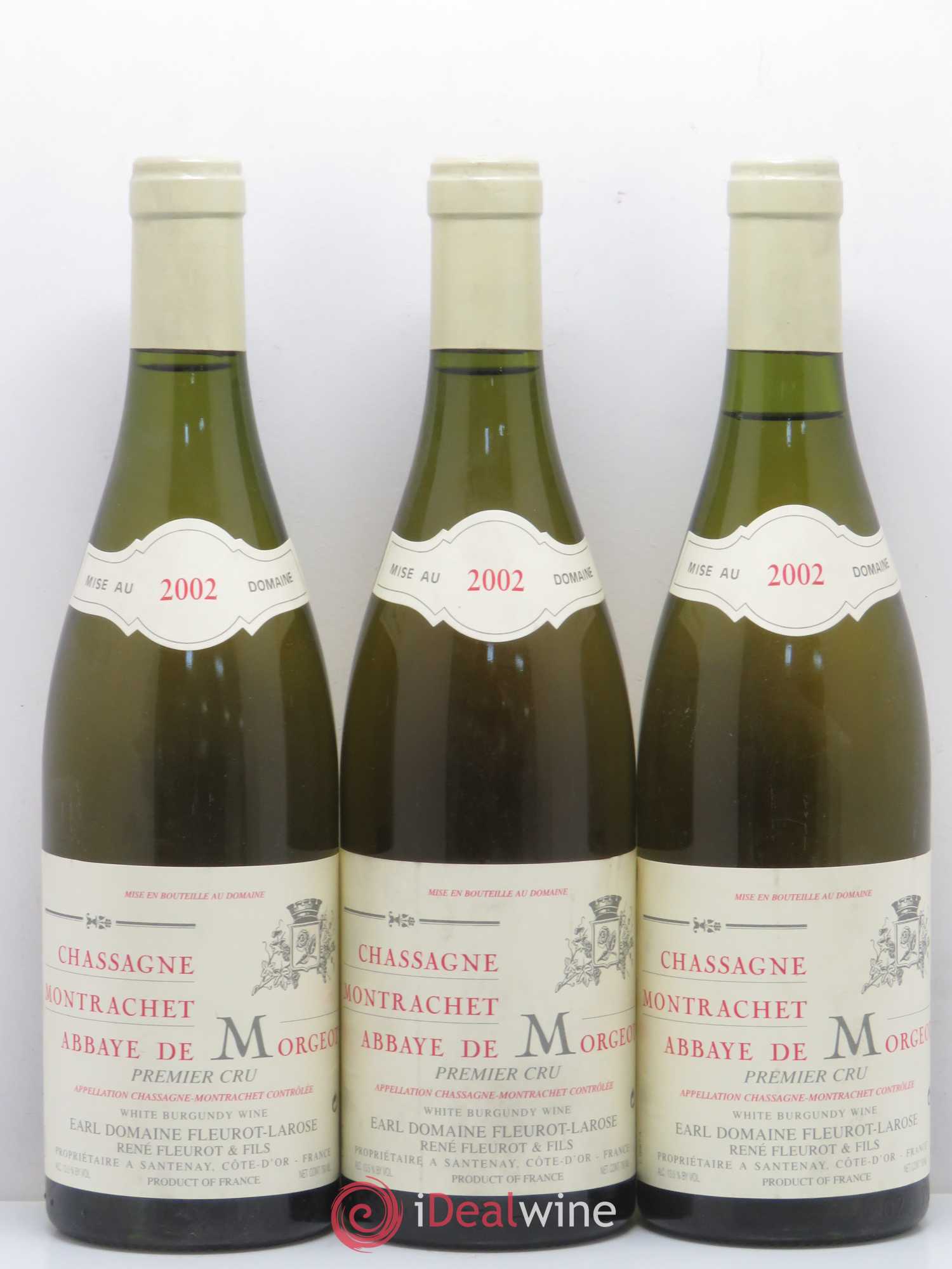 Chassagne-Montrachet 1er Cru Abbaye de Morgeot Fleurot Larose 2002 - Lotto di 6 bottiglie - 2