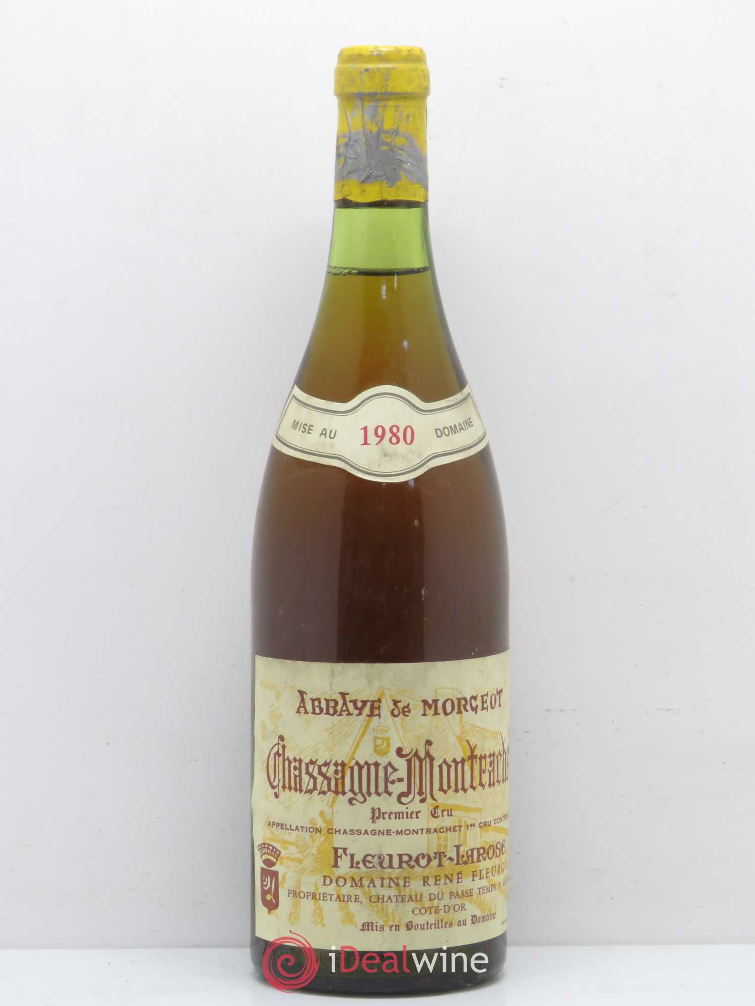 Chassagne-Montrachet 1er Cru Abbaye de Morgeot Fleurot Larose 1980 - Posten von 1 Flasche - 0