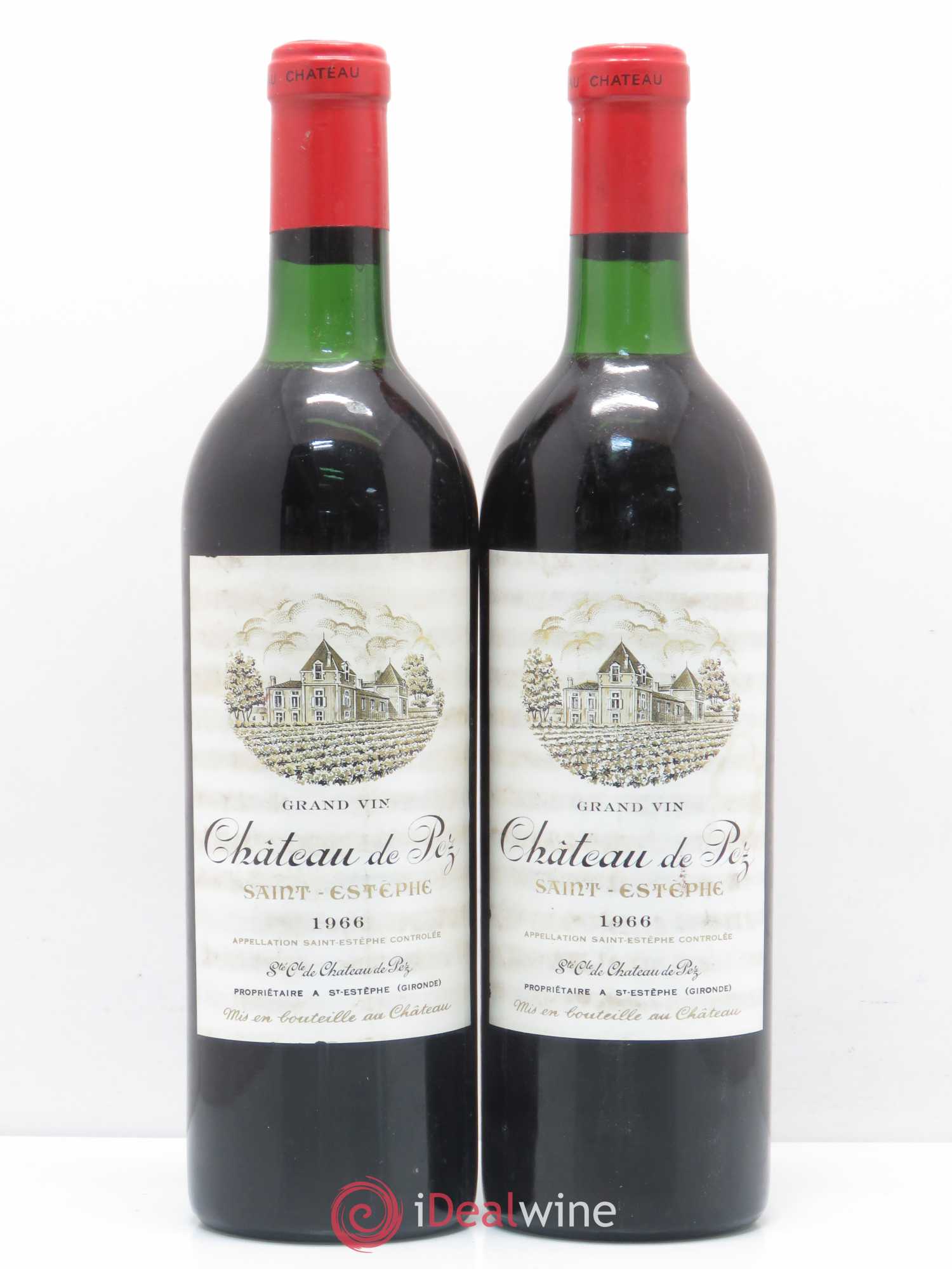 Château de Pez 1966 - Lot de 2 bouteilles - 0