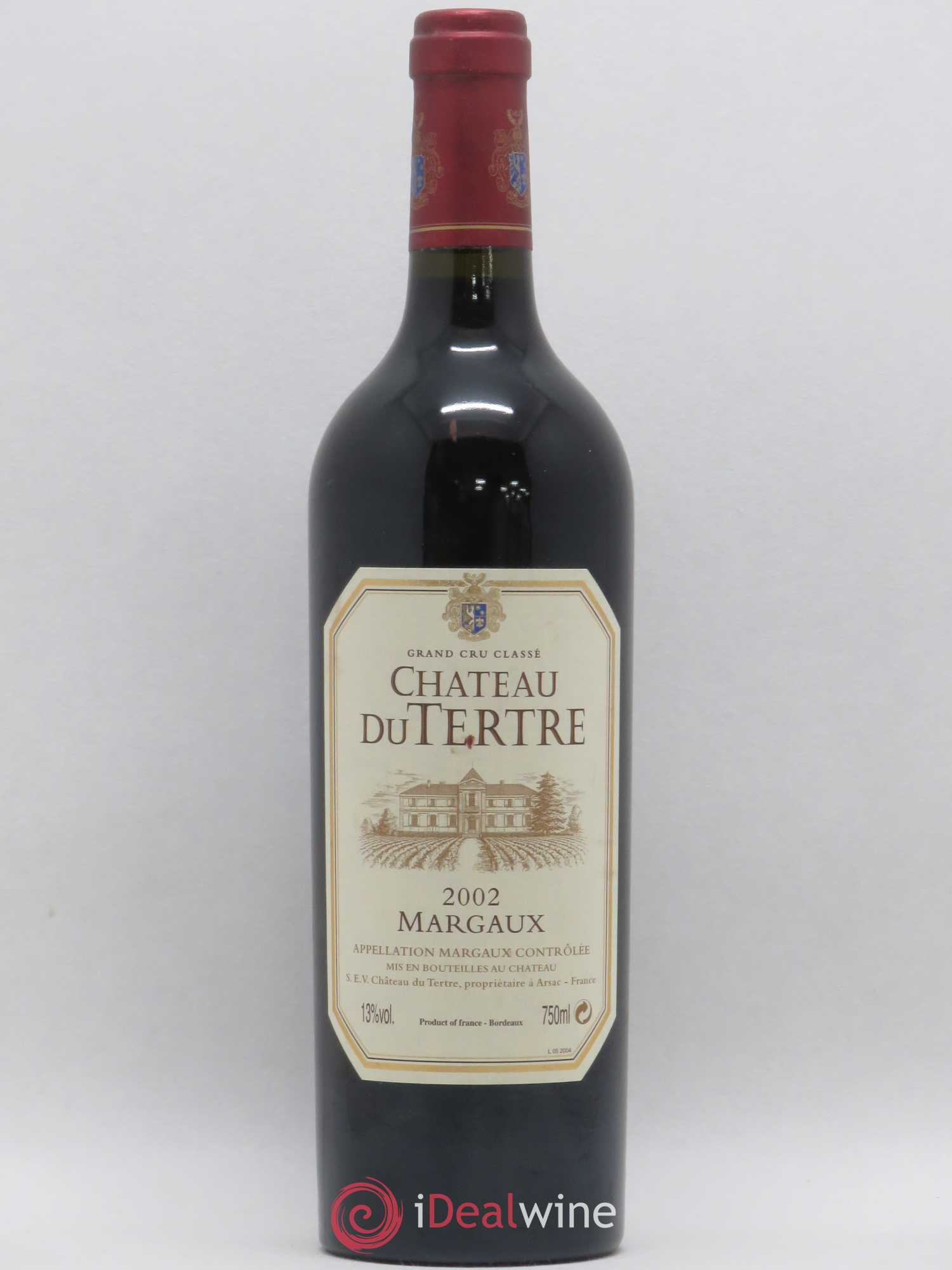 Château du Tertre 5ème Grand Cru Classé 2002 - Lot de 1 bouteille - 0