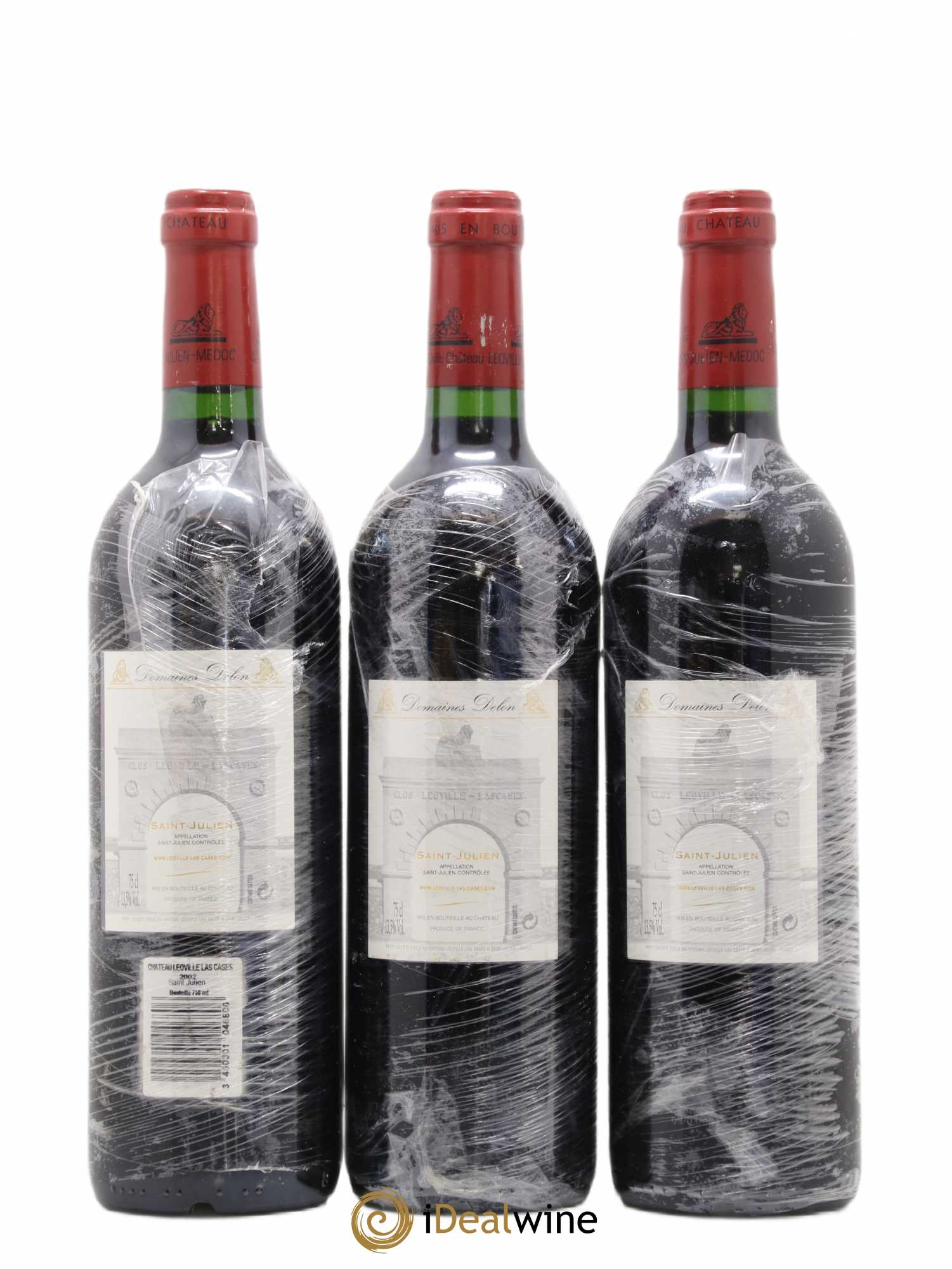 Château Léoville Las Cases 2ème Grand Cru Classé 2002 - Lot de 3 bouteilles - 1