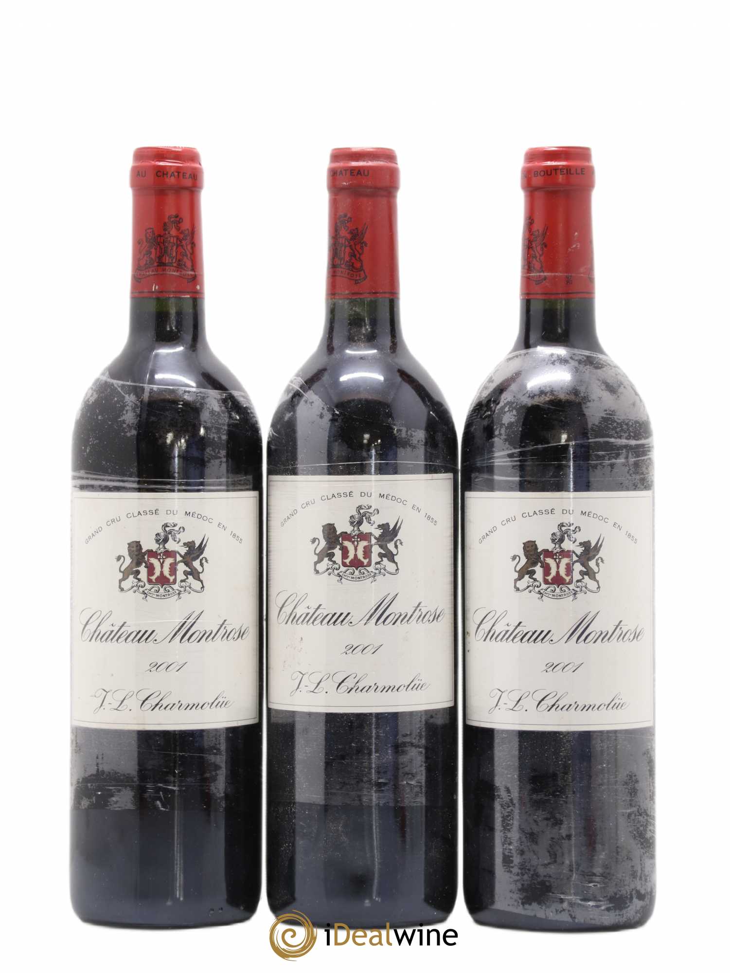Château Montrose 2ème Grand Cru Classé 2001 - Lot de 3 bouteilles - 0