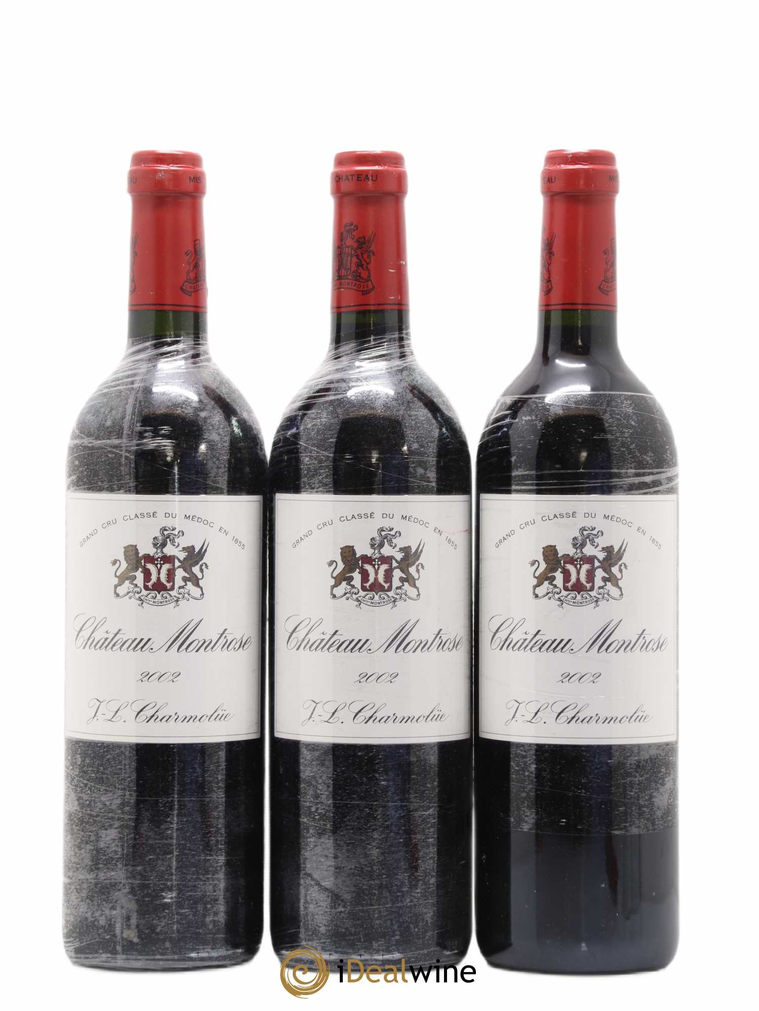 Château Montrose 2ème Grand Cru Classé 2002 - Lot de 3 bouteilles - 0