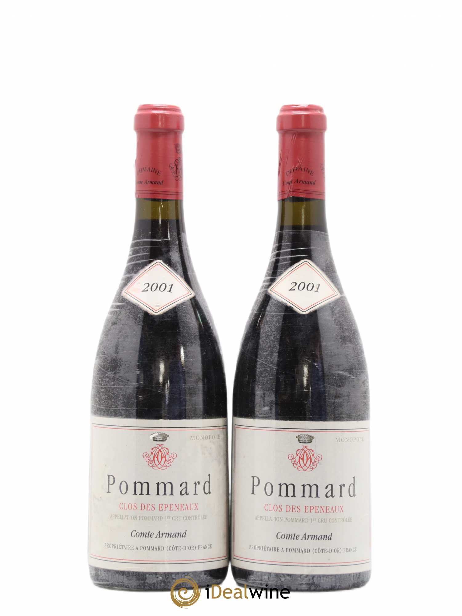 Pommard 1er Cru Clos des Epeneaux Comte Armand 2001 - Lot de 2 bouteilles - 0