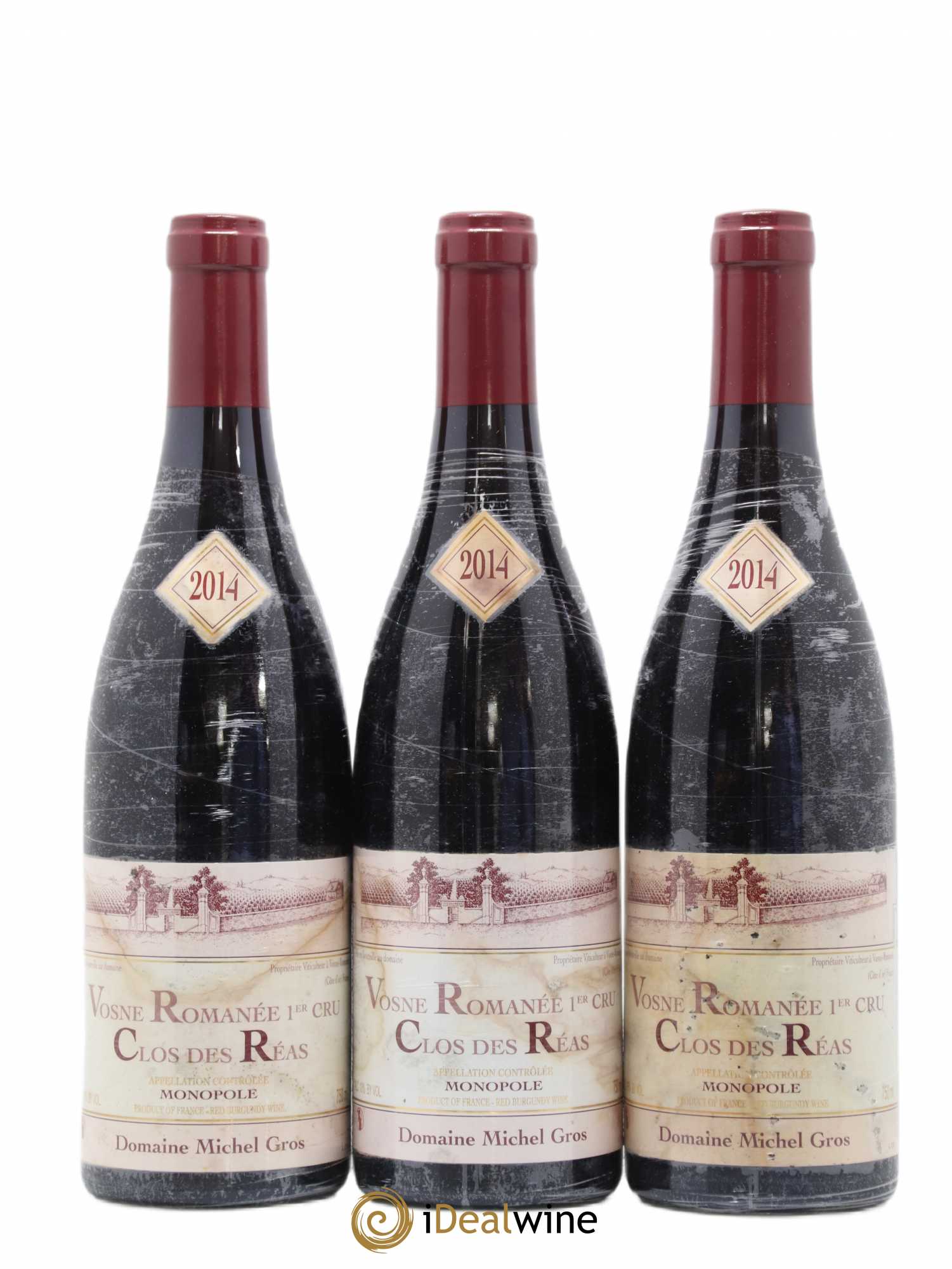 Vosne-Romanée 1er Cru Clos des Réas Michel Gros 2014 - Lot de 3 bouteilles - 0